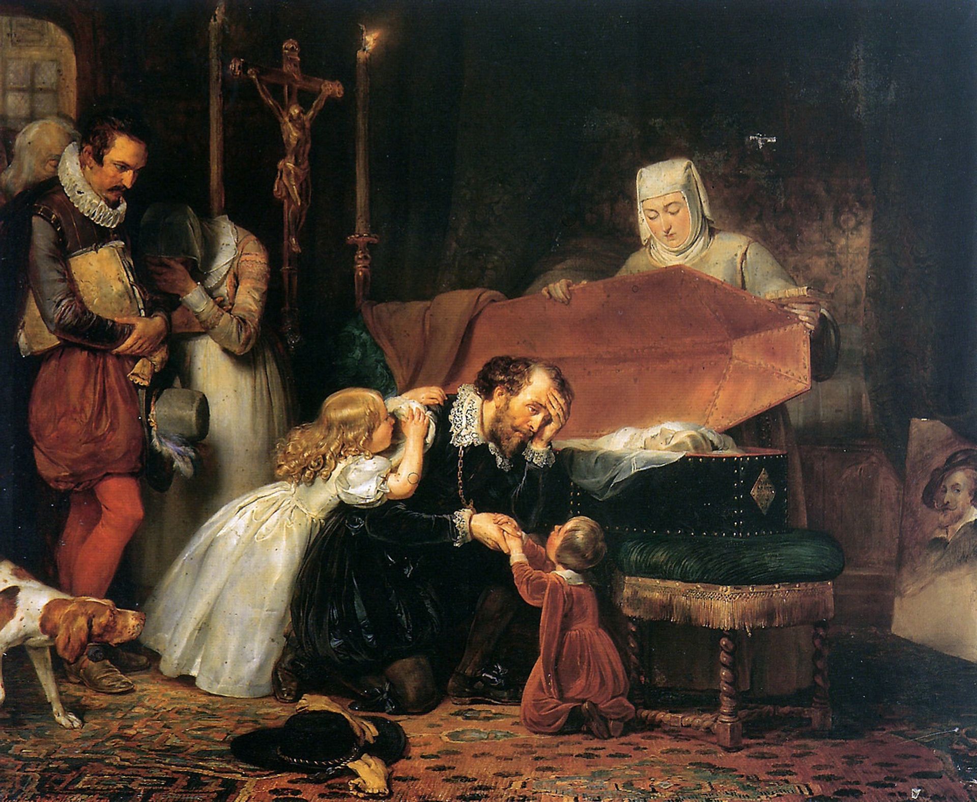 Rubens mourning his wife by Anthony van Dyck