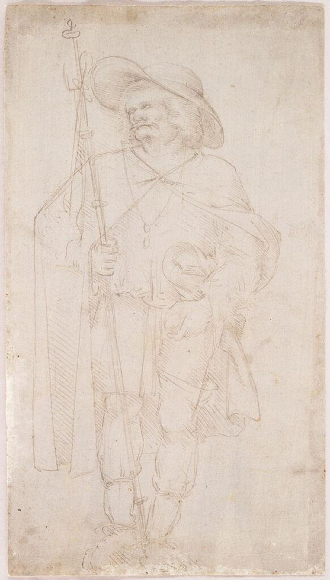 Saint Roch (by Amico Aspertini); verso: Saint Sebastian (by Lorenzo Costa) by Recto of drawing attributed to Amico Aspertini