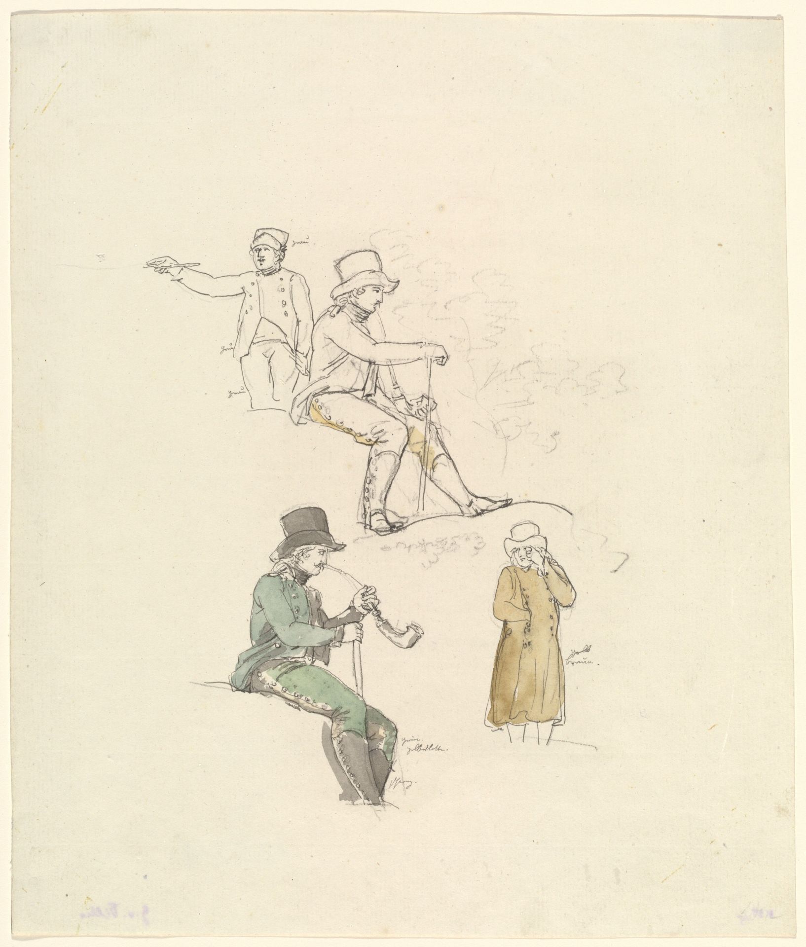 Figure Studies by Johann Georg von Dillis