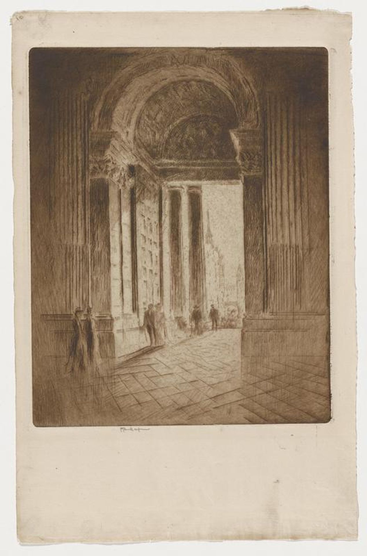 West Door by Joseph Pennell