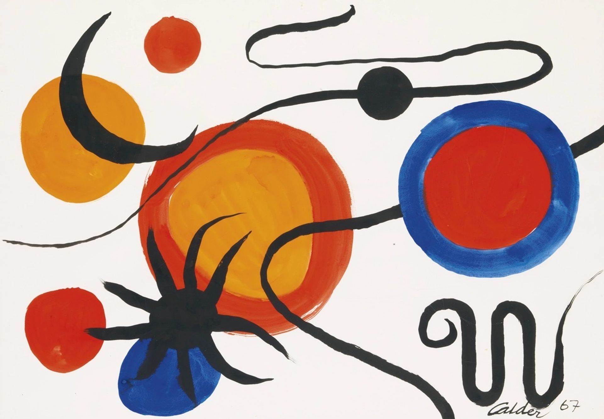 Black Moon, Black Star by Alexander Calder
