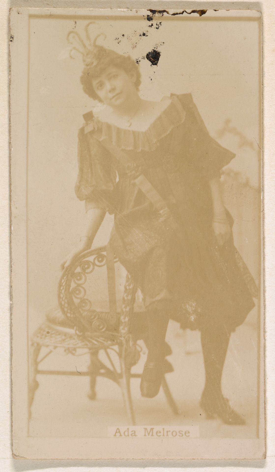 Ada Melrose, from the Actresses series (N245) issued by Kinney Brothers to promote Sweet Caporal Cigarettes by Kinney Brothers Tobacco Company
