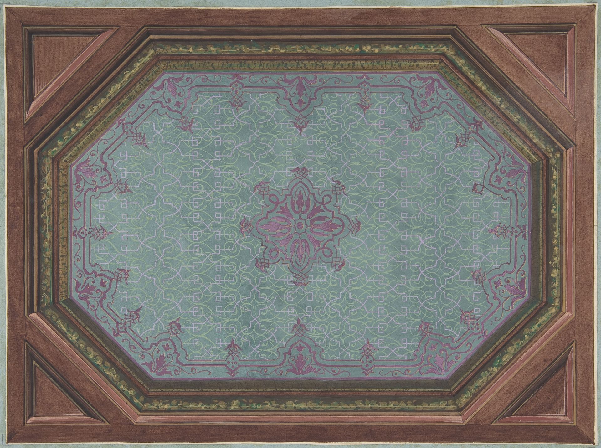 Design for Ceiling, Hôtel Hope by Jules-Edmond-Charles Lachaise