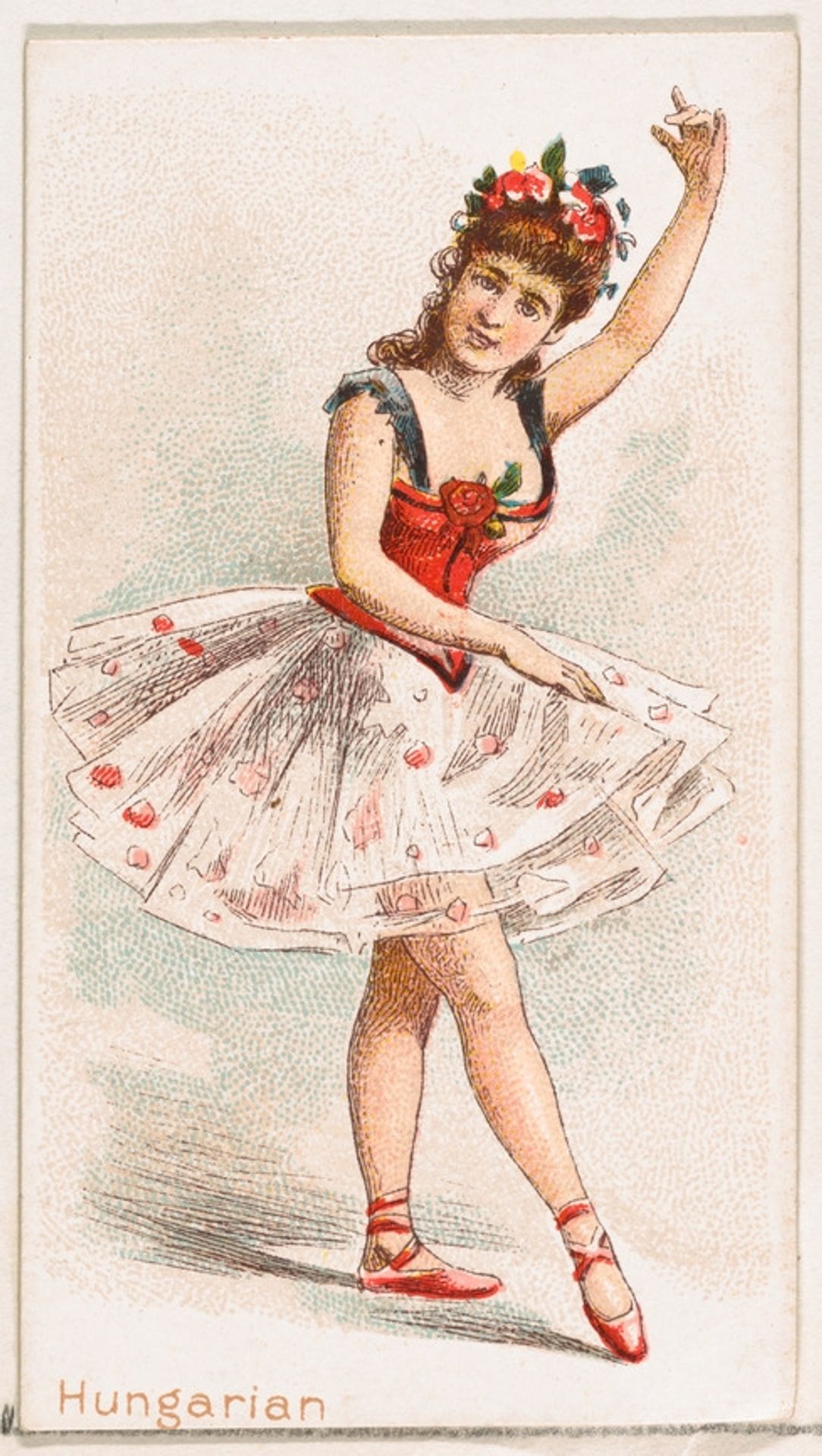 Hungarian Dancer, from the Dancing Women series (N186) issued by Wm. S. Kimball & Co. by William S. Kimball & Company