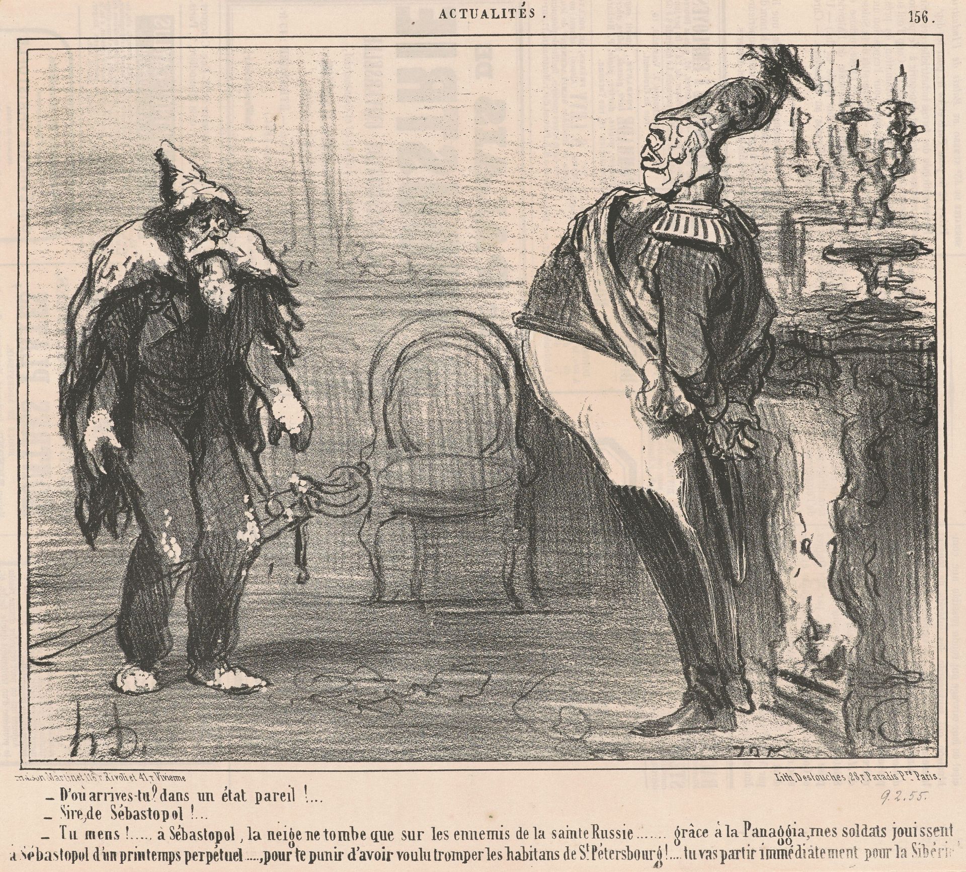 D'ou arrives-tu? by Honoré Daumier