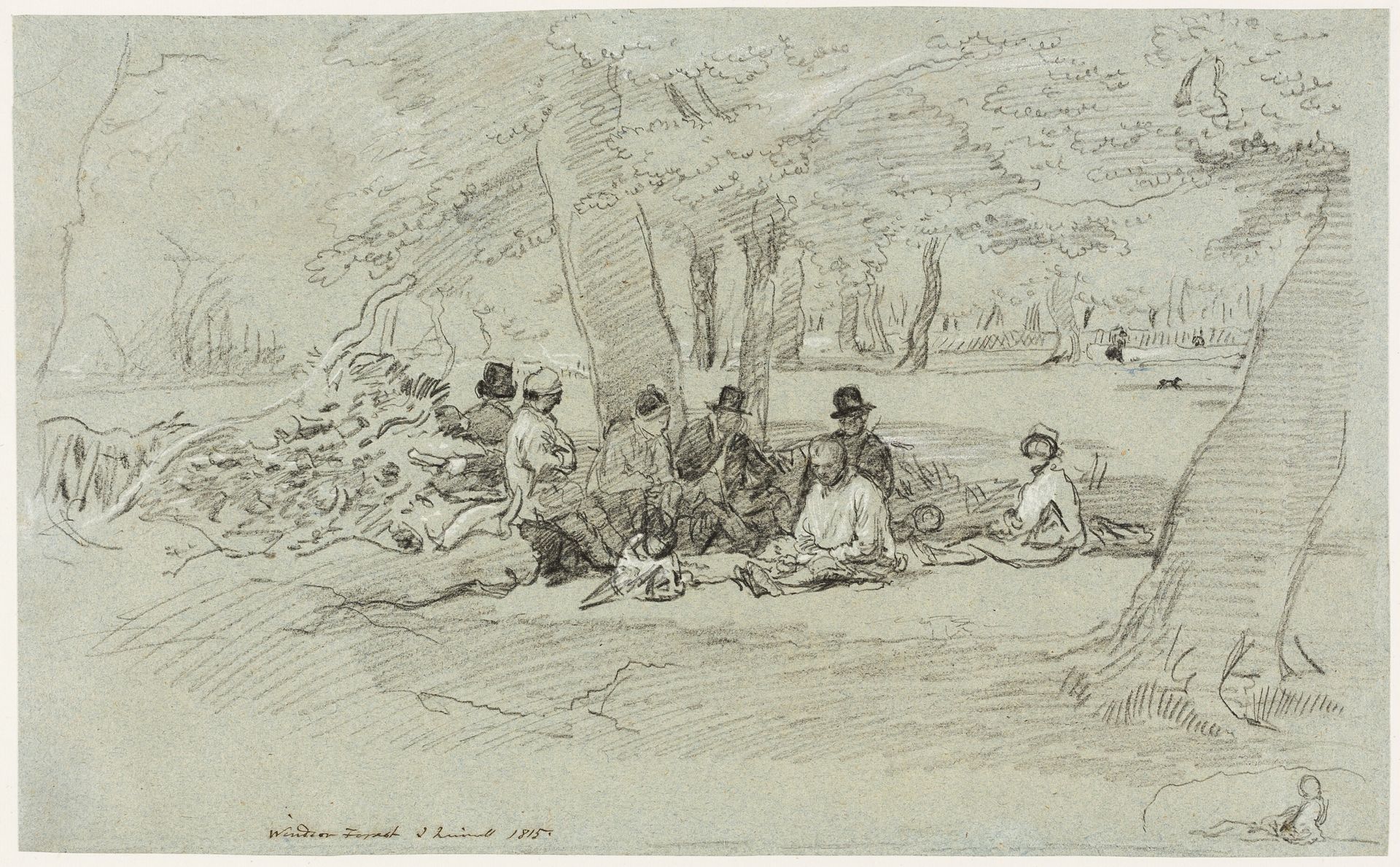 The Woodcutters' Repast by John Linnell