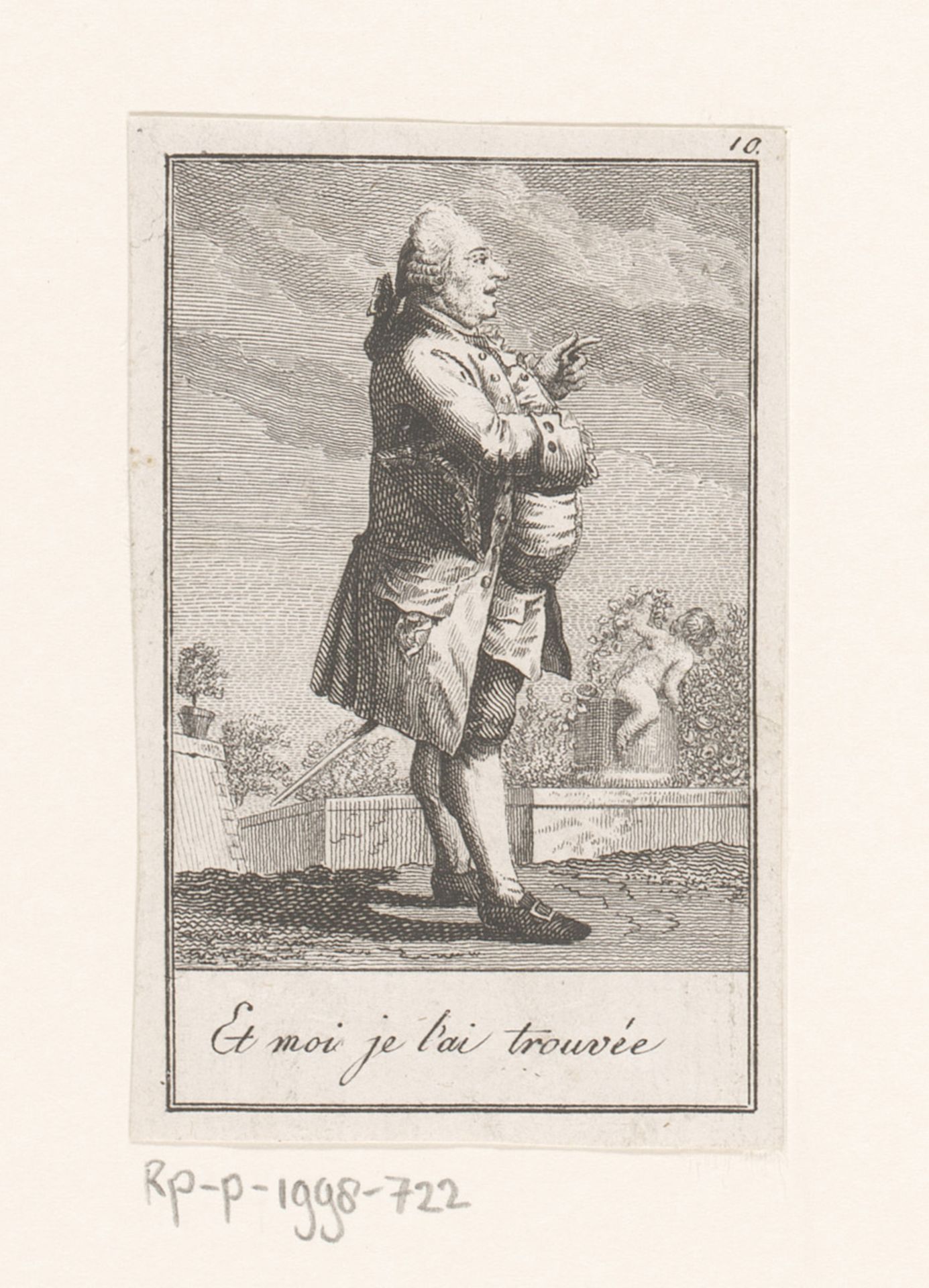 Man vindt iets in de tuin by Karl Heinrich Grünler