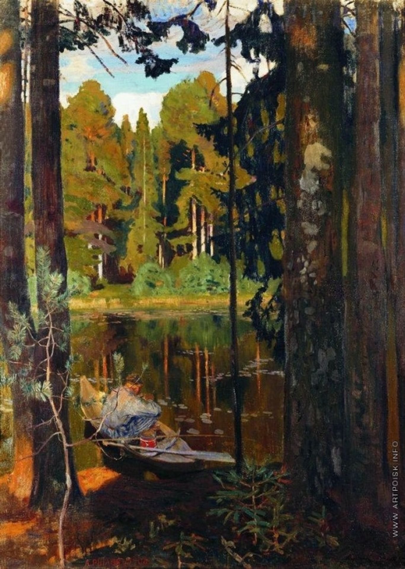 Quiet lake by Arkady Rylov