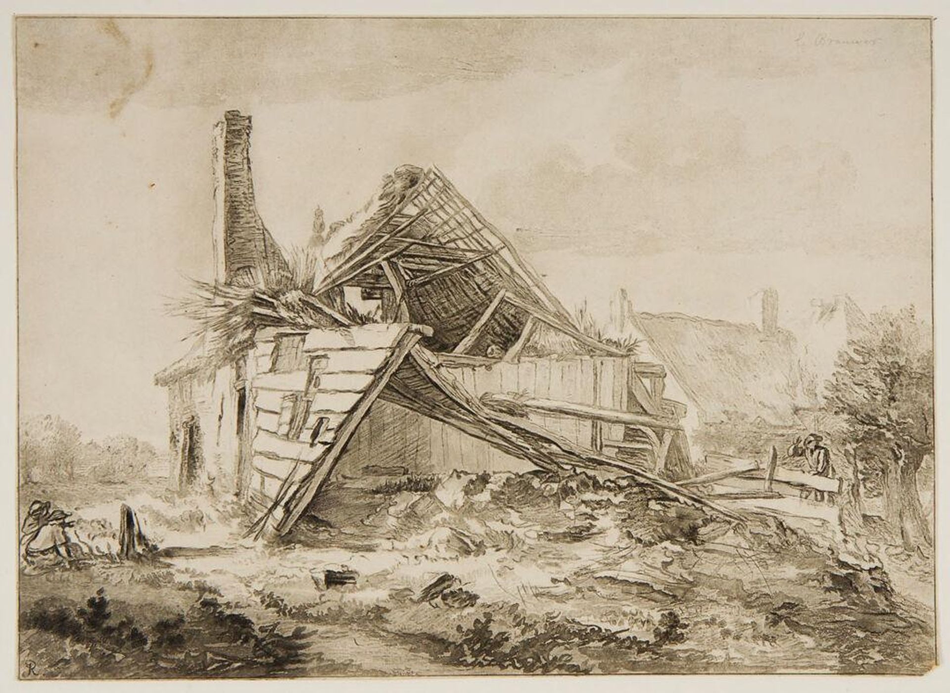 Farm in Ruin by Cornelis Ploos van Amstel