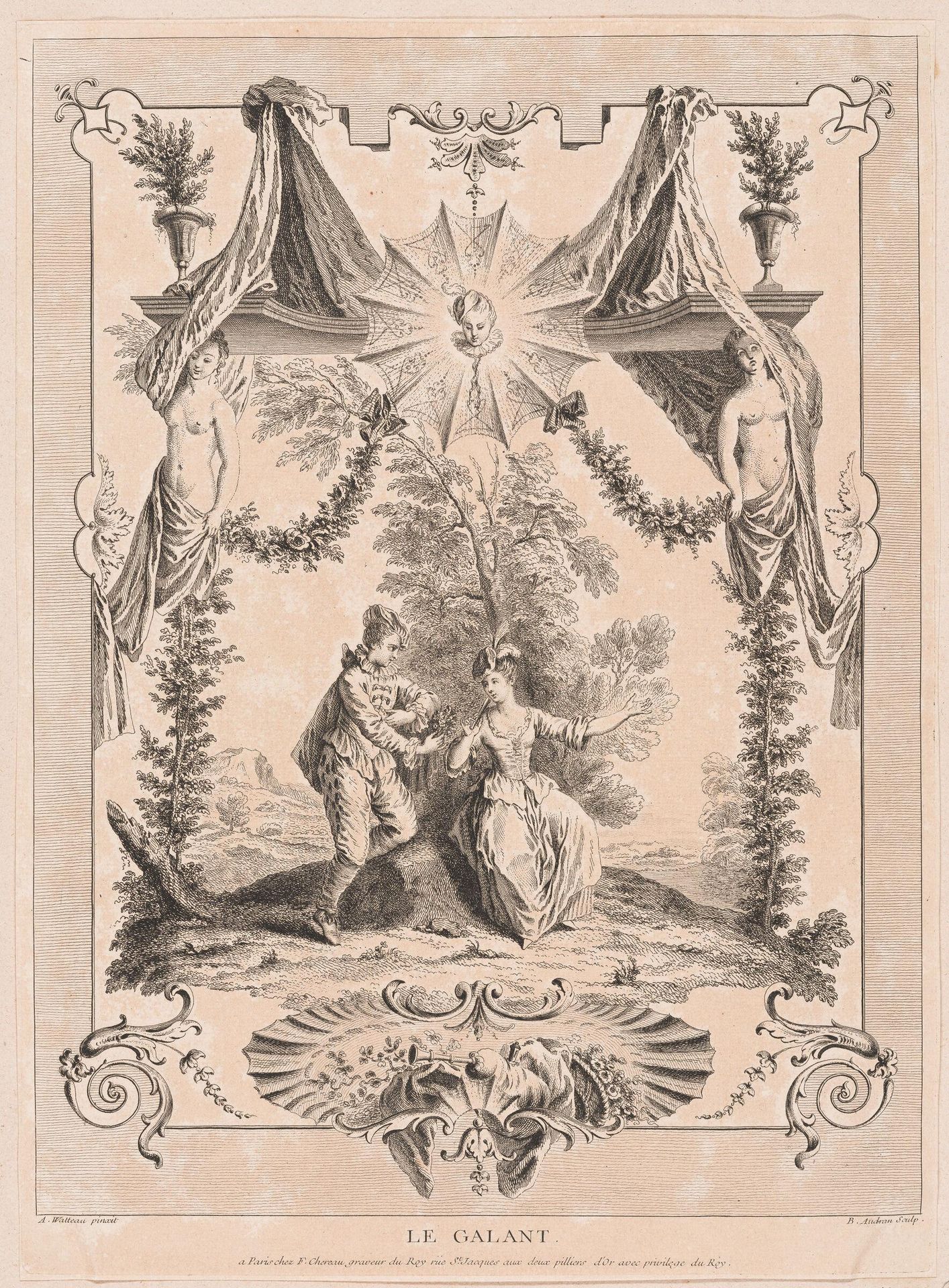 The Gallant Lover by BenoÃ®t Audran the Younger