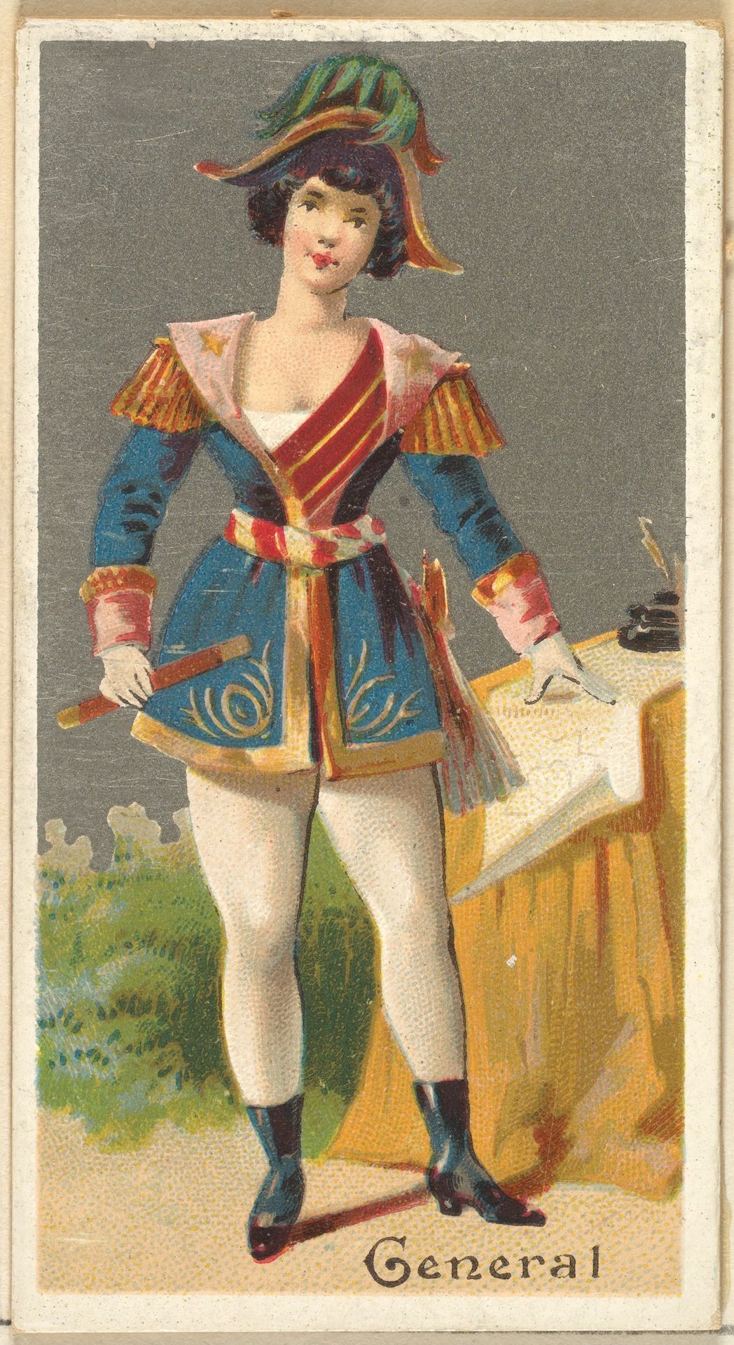 General, from the Occupations for Women series (N166) for Old Judge and Dogs Head Cigarettes by Goodwin & Company