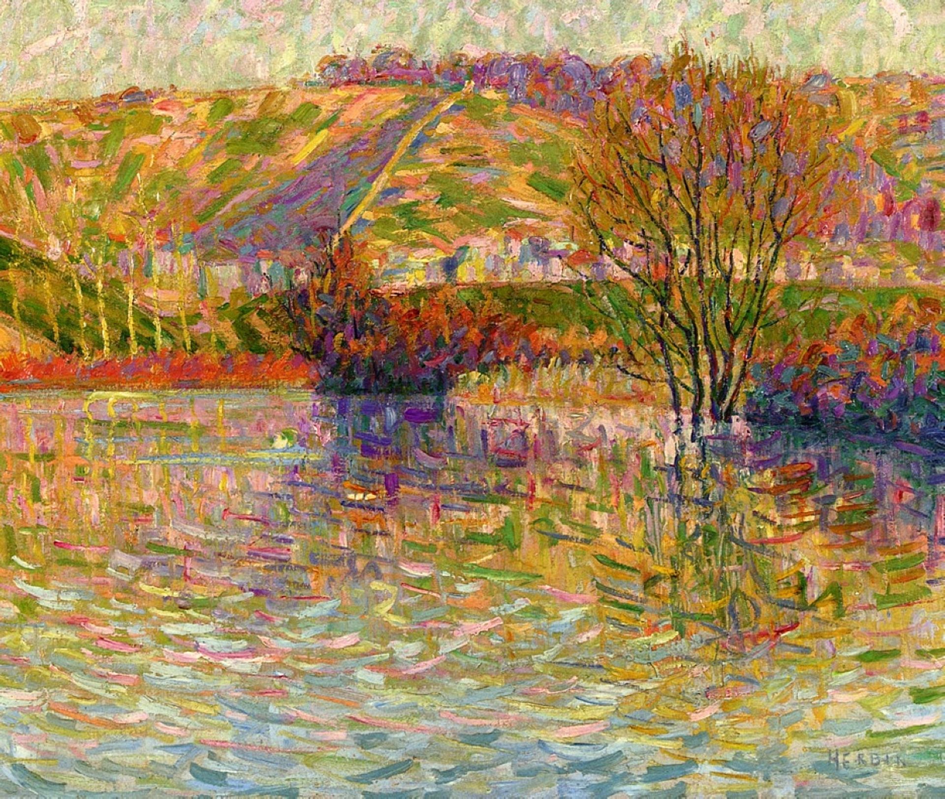 The coast at Haute Isle by Auguste Herbin