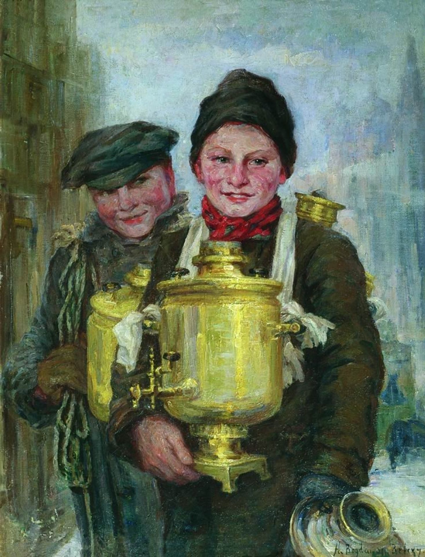 Sbitenshchiks by Nikolay Bogdanov-Belsky