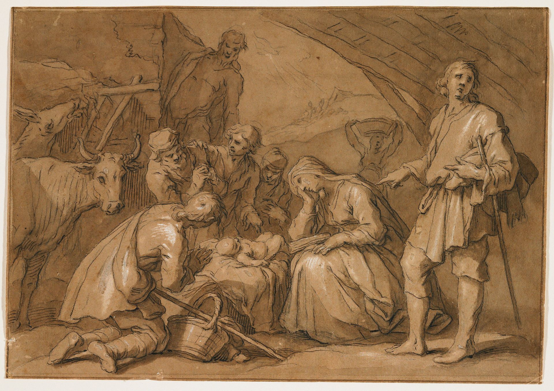 Adoration of the Shepherds by Abraham Bloemaert