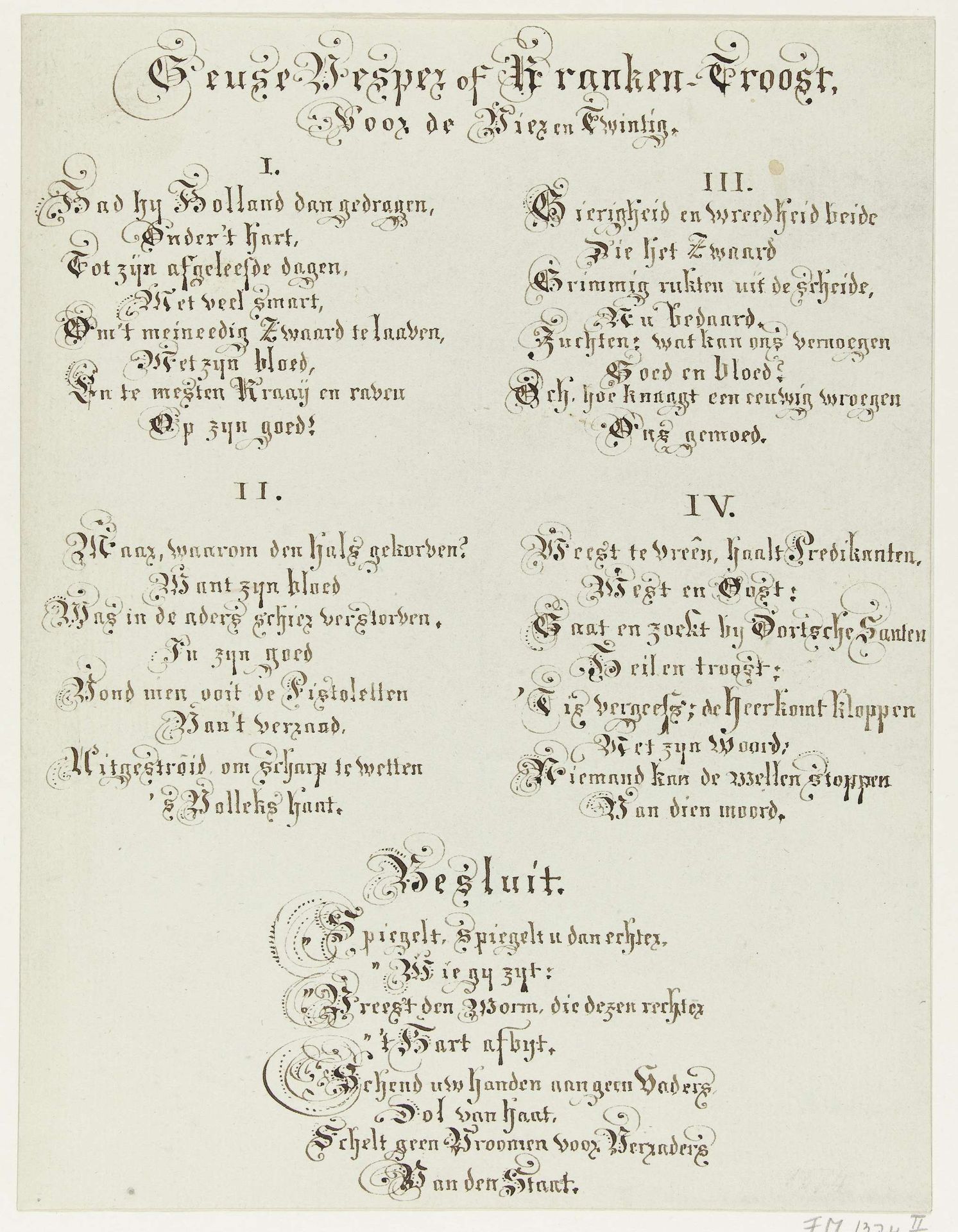 Spotvers op de 24 rechters die Johan van Oldenbarnevelt hebben veroordeeld, 1619 by Joost van den Vondel