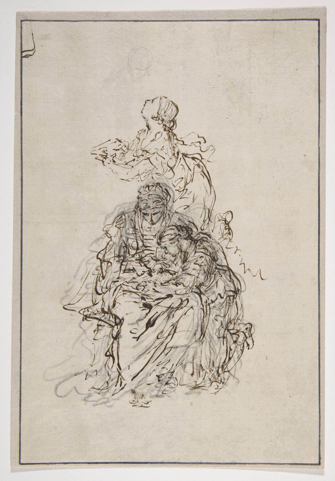 Studies for an Education of the Virgin: Saint Anne Teaching the Virgin to Read by Sebastiano Ricci