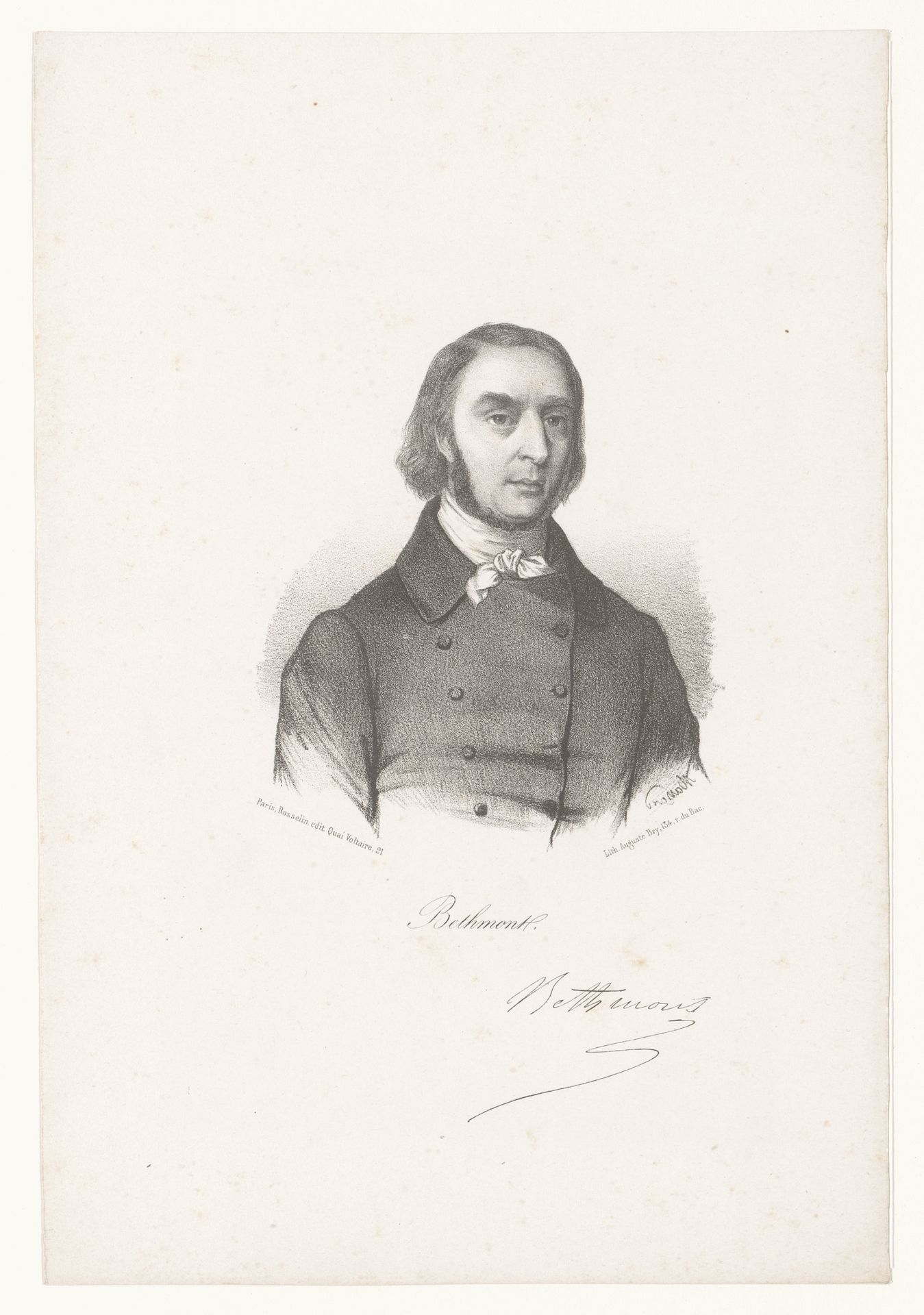 Portret van Eugène Bethmont by Léopold Massard