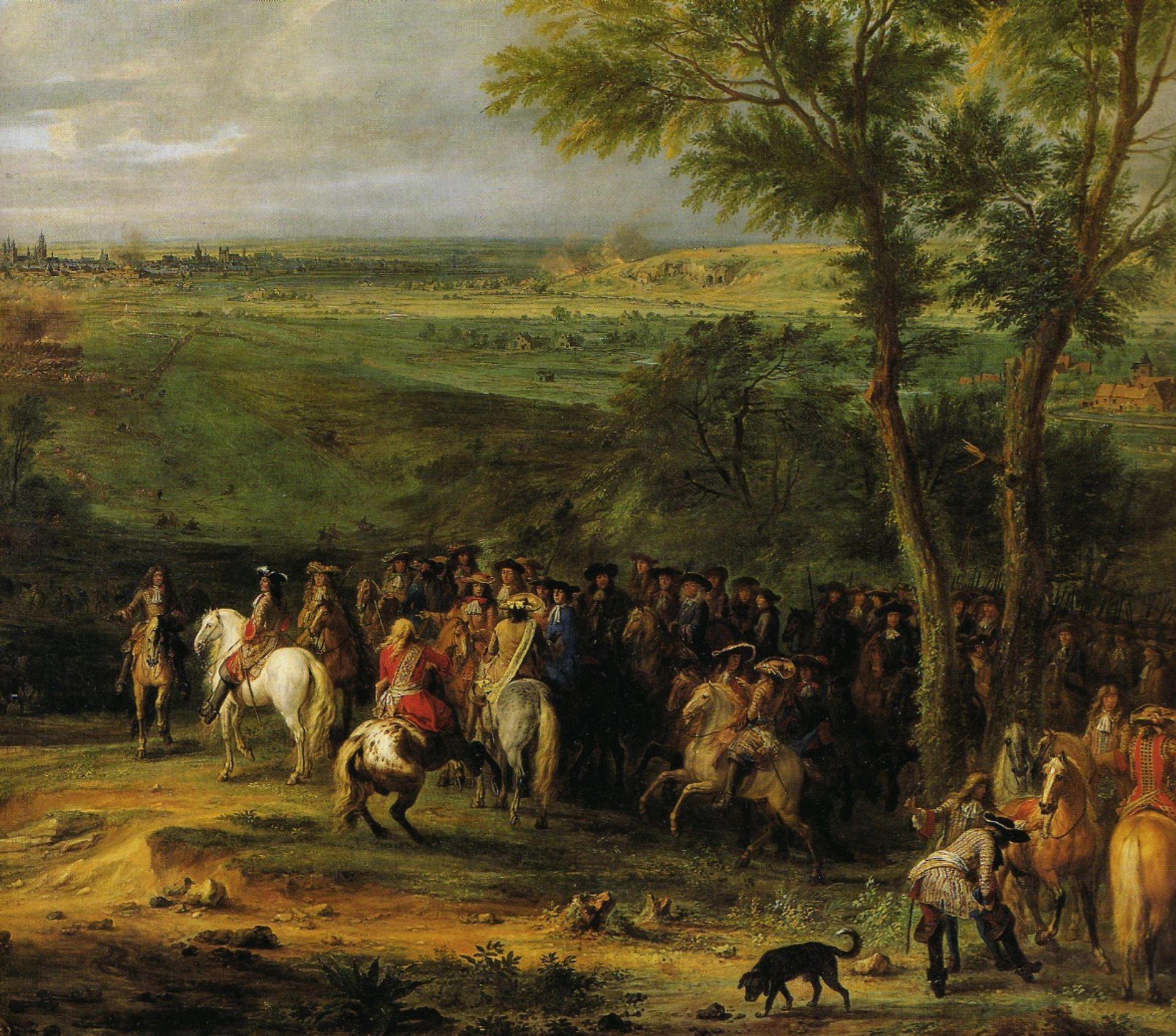 Louis Xiv at the Siege of Maastricht, 1673 (detail) by Adam van der Meulen