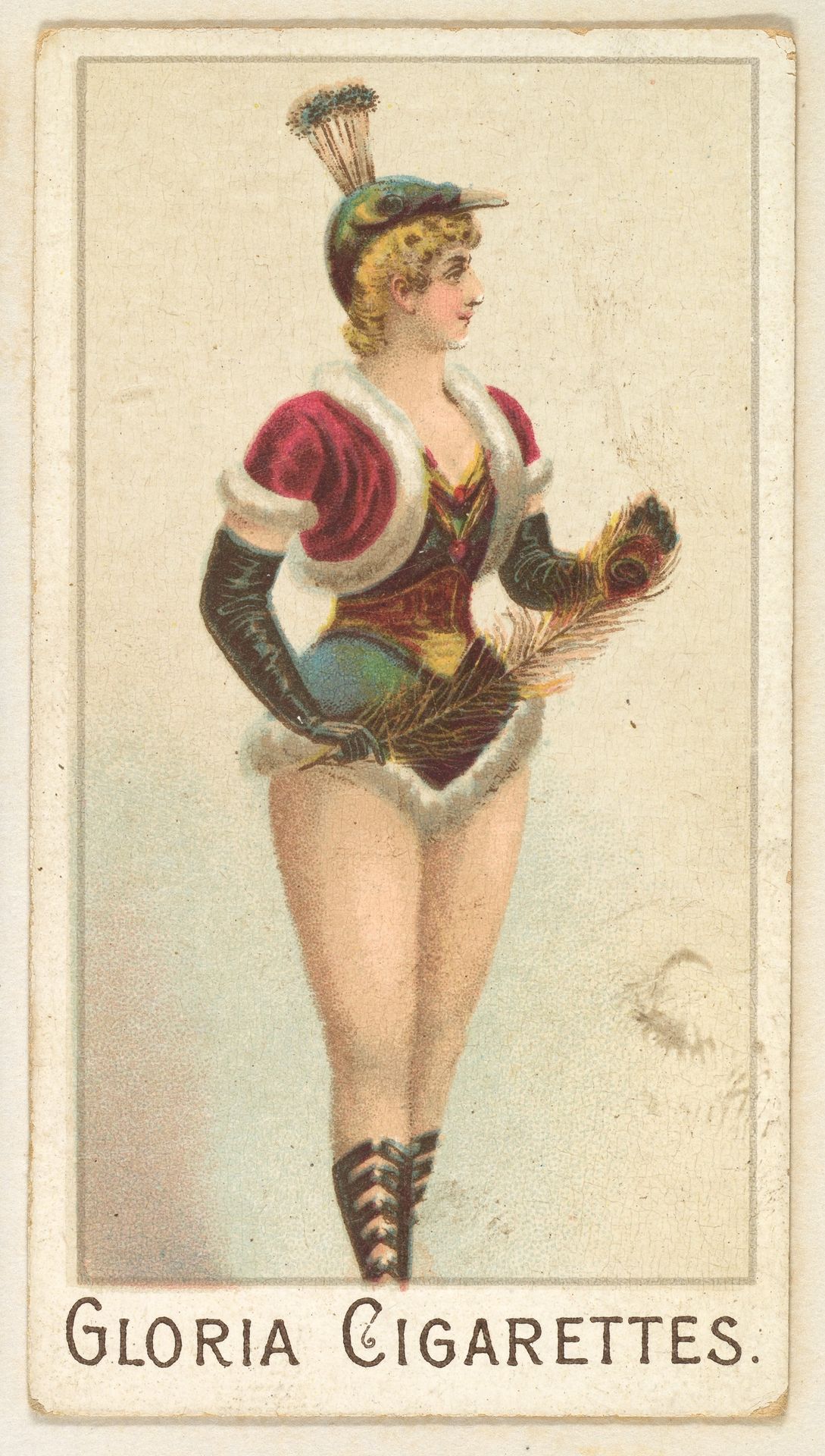 From the series "Sports Girls" (C190), issued by the American Cigarette Company, Ltd., Montreal, to promote Gloria Cigarettes by American Cigarette Company, Ltd.
