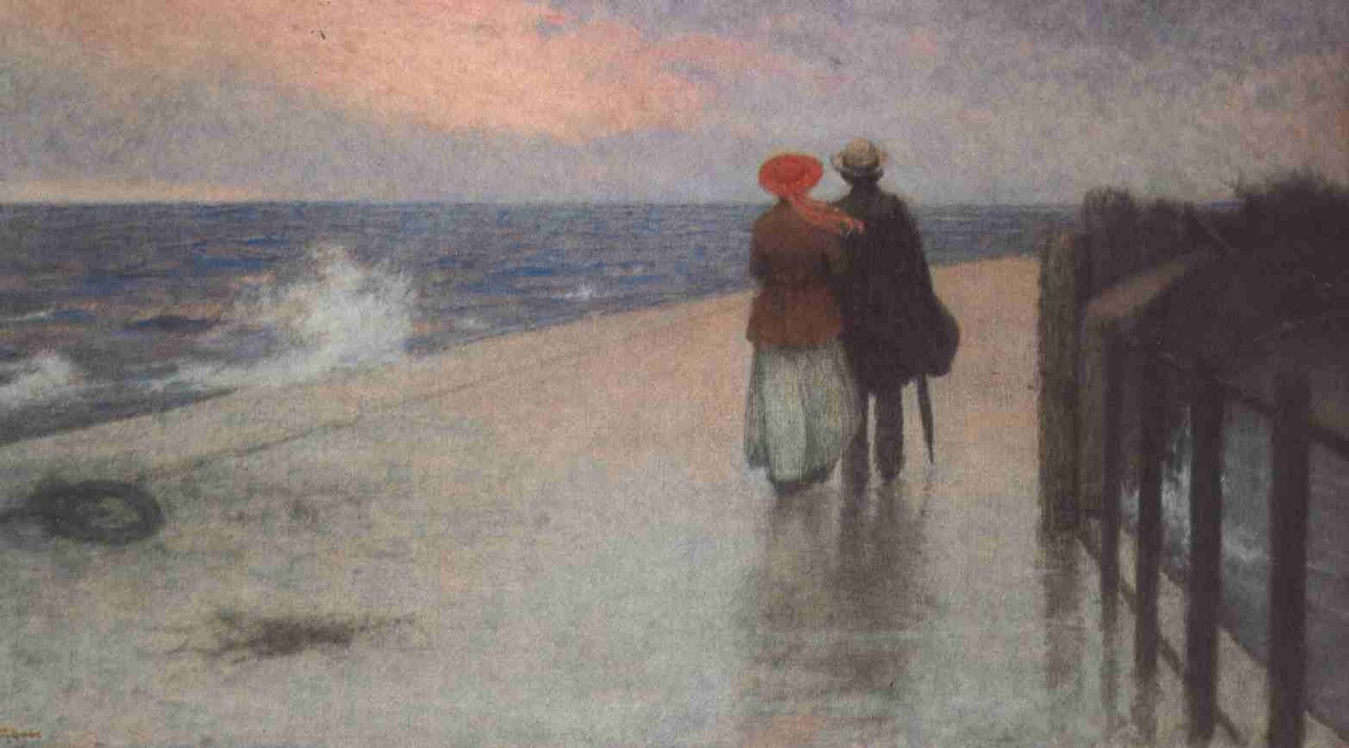 Na Svatební Cestě / Na Nábřeží by Jakub Schikaneder