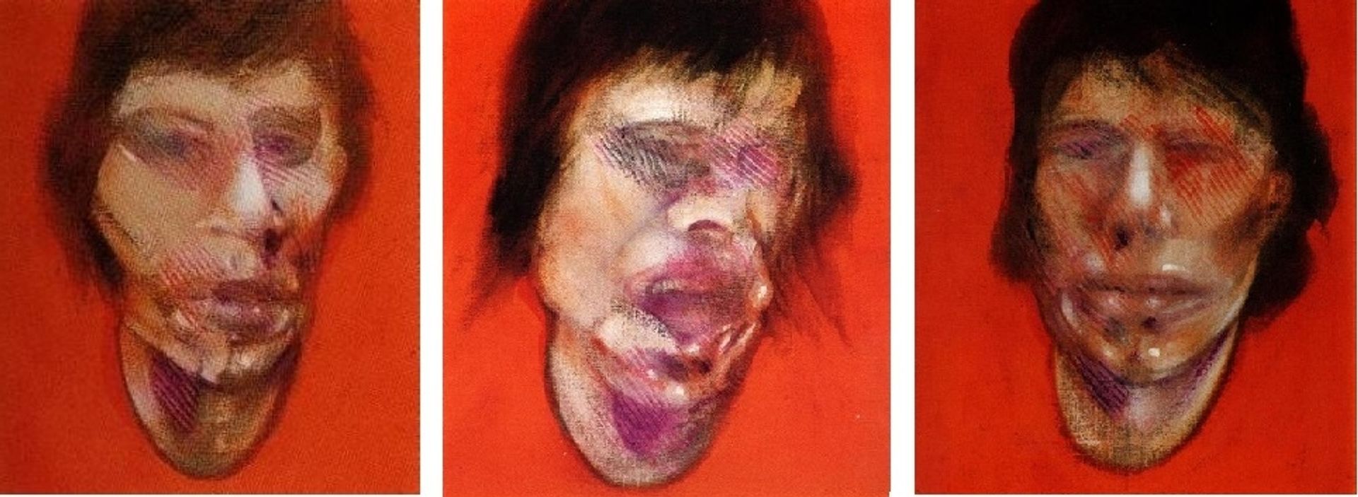 Three Studies for a Portrait of Mick Jagger by Francis Bacon