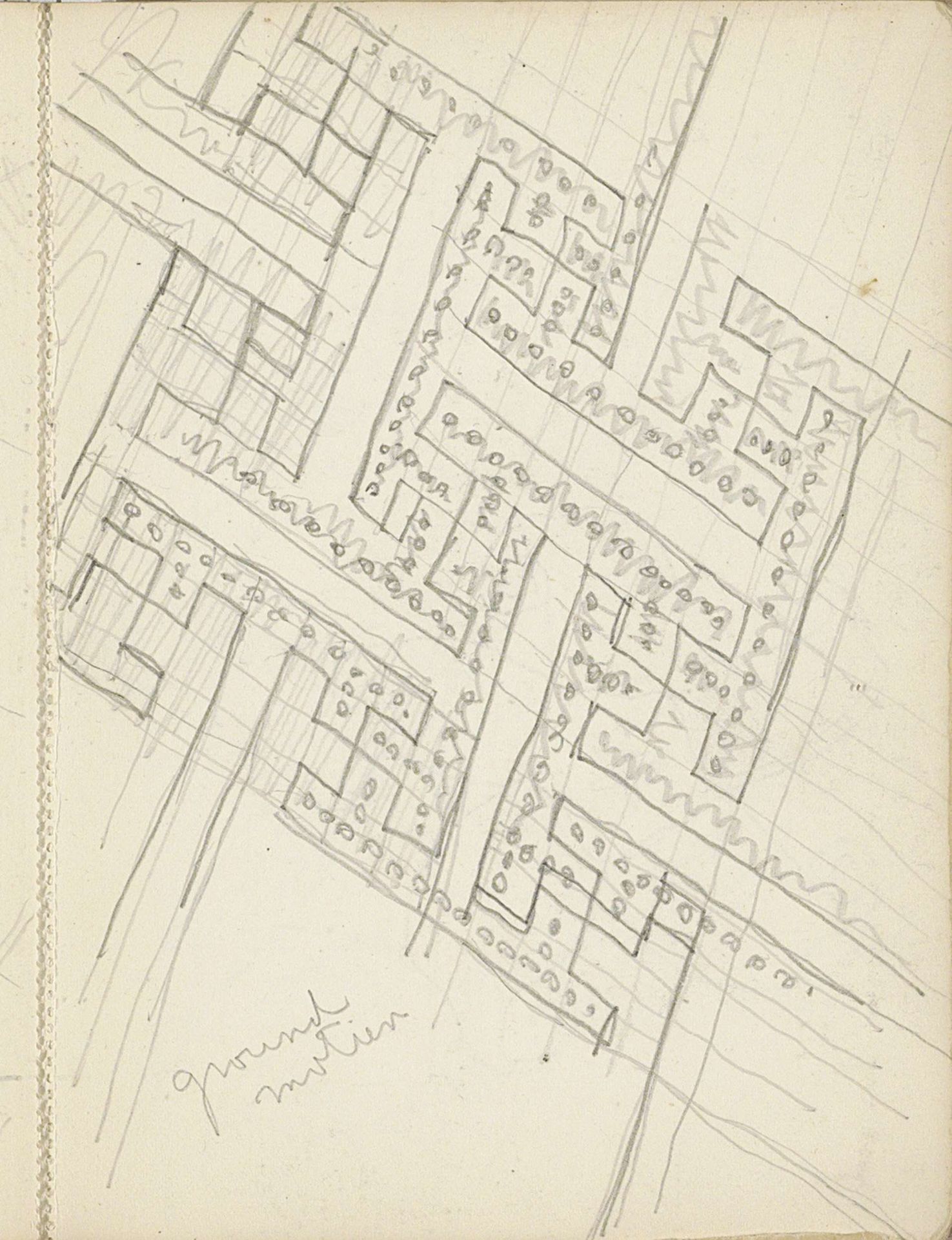 Decoratief patroon met rechthoeken by Reijer Stolk