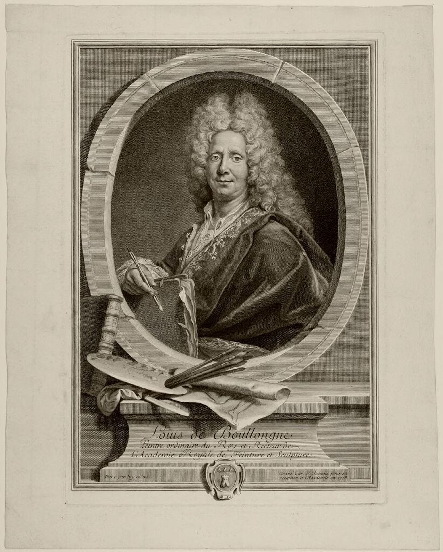 Louis de Boullongne by François Chereau, the elder