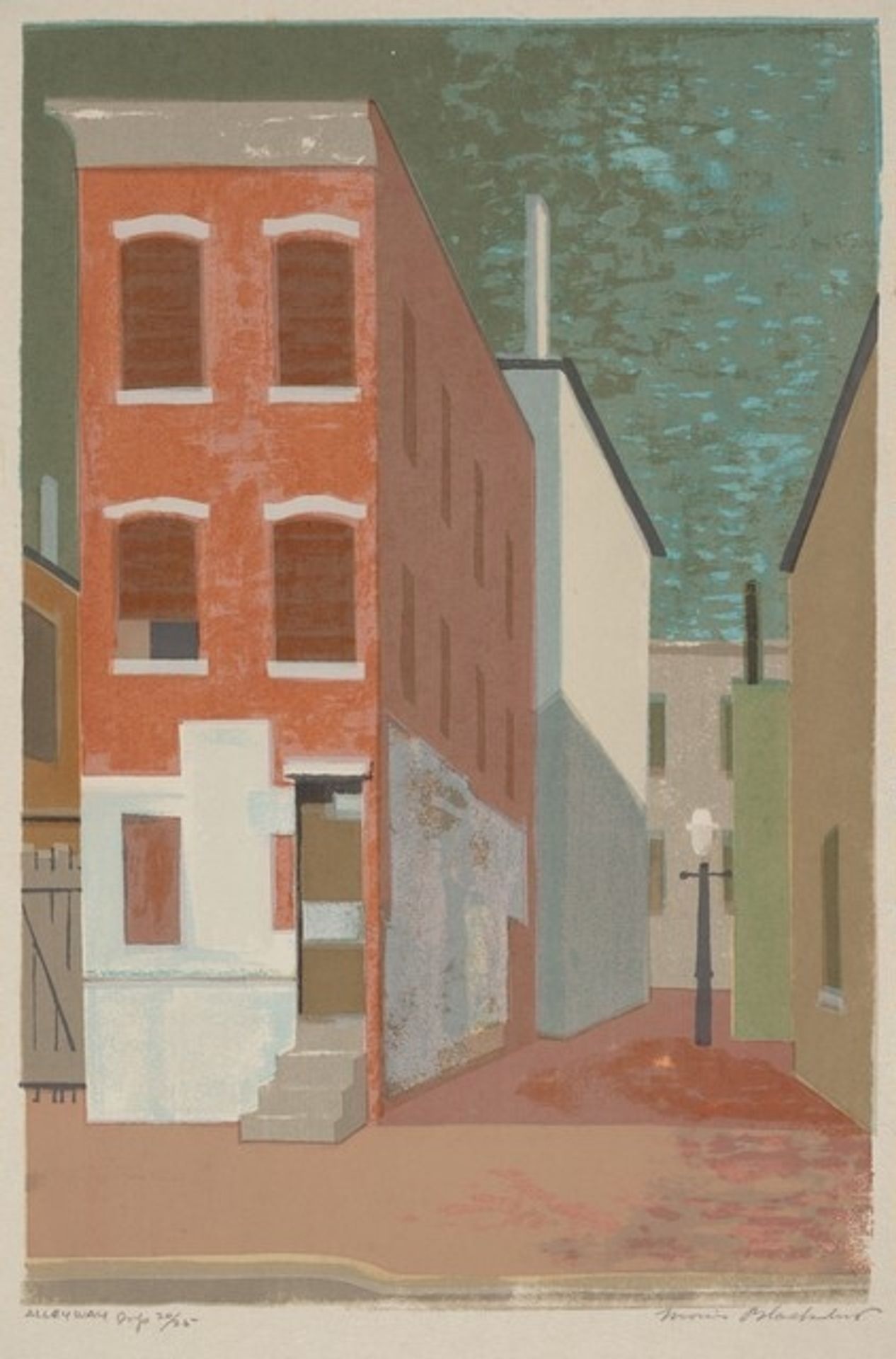 Alleyway by Morris Atkinson Blackburn
