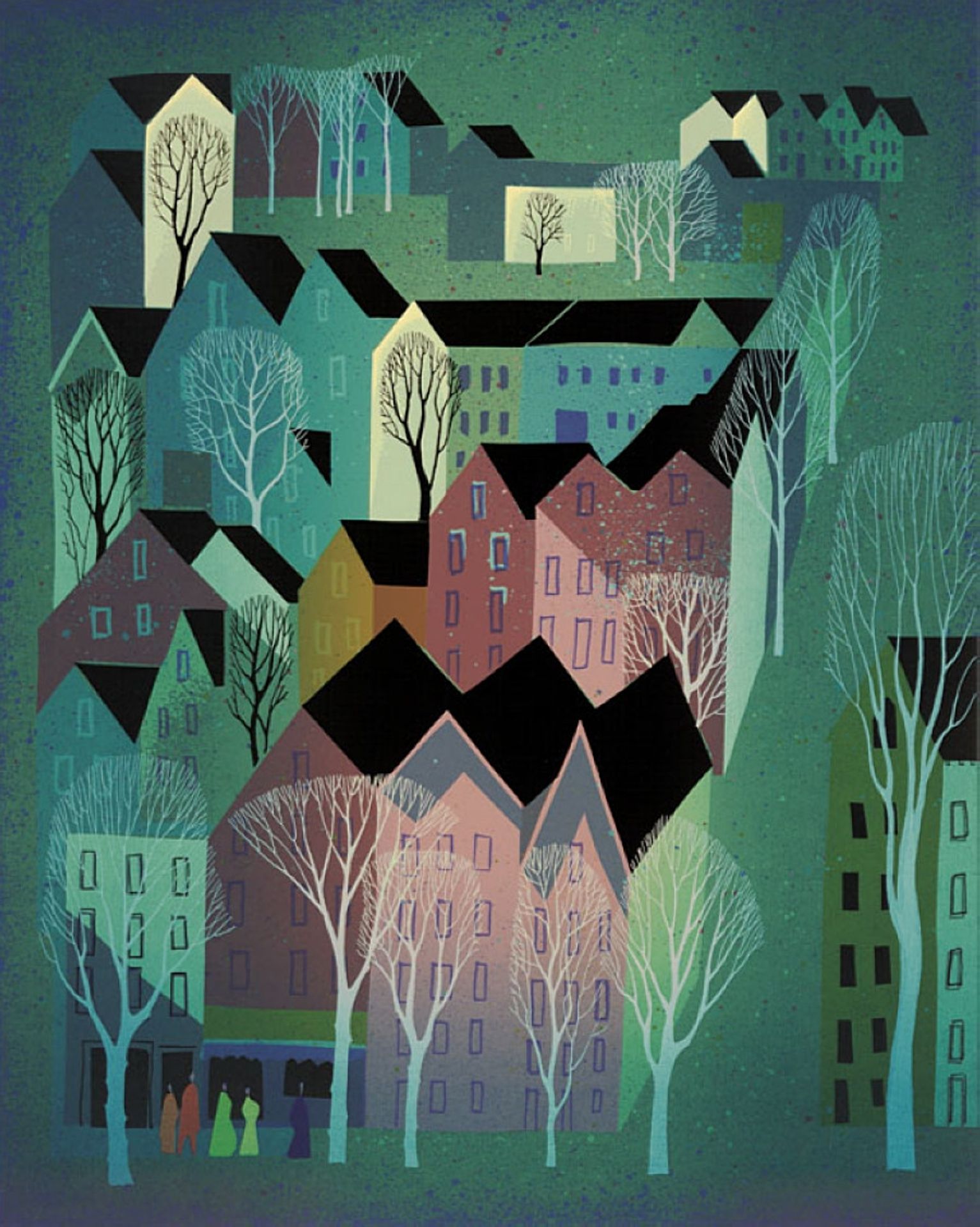 Village by Eyvind Earle