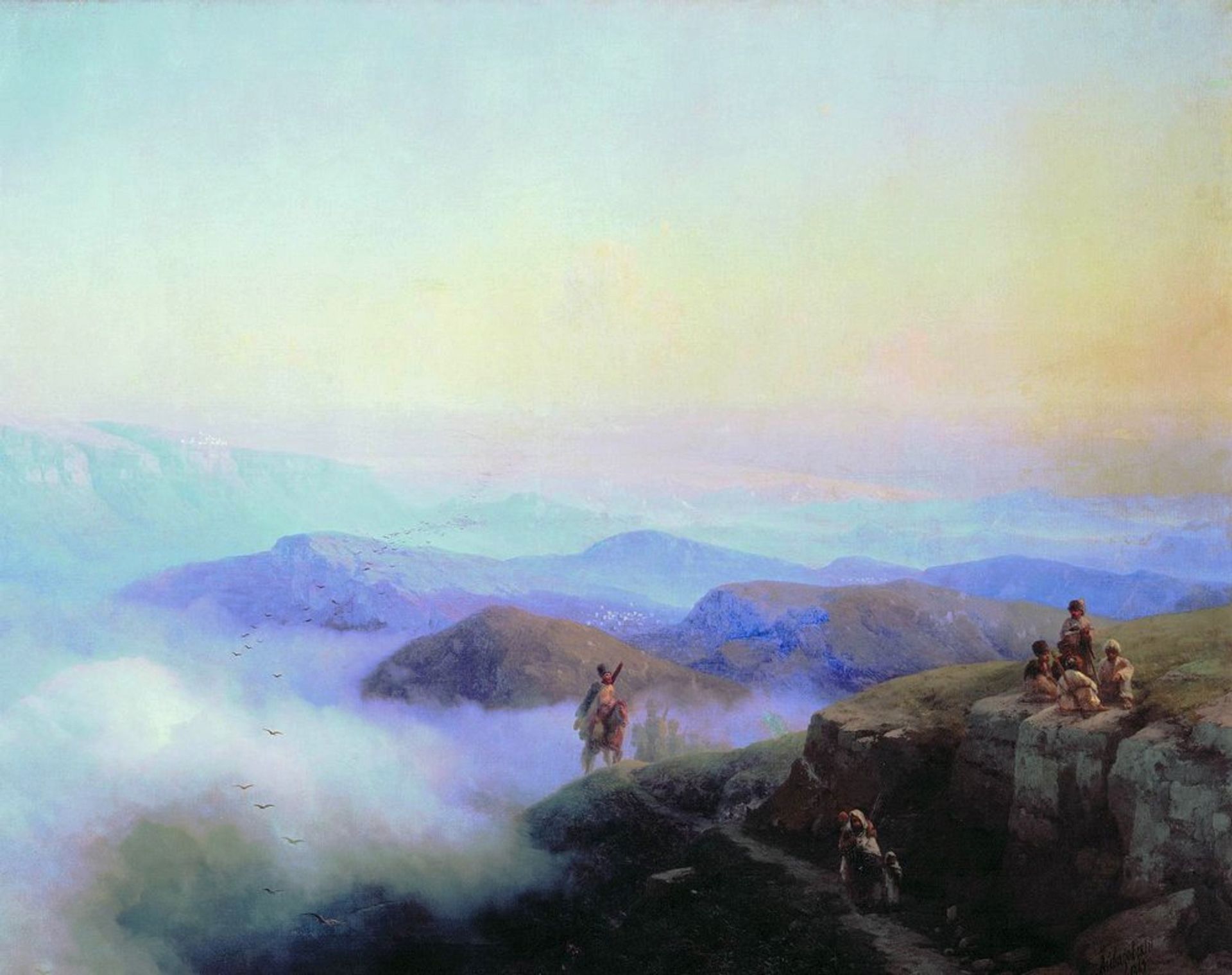 Chains of the Caucasus Mountains by Ivan Konstantinovich Aivazovsky
