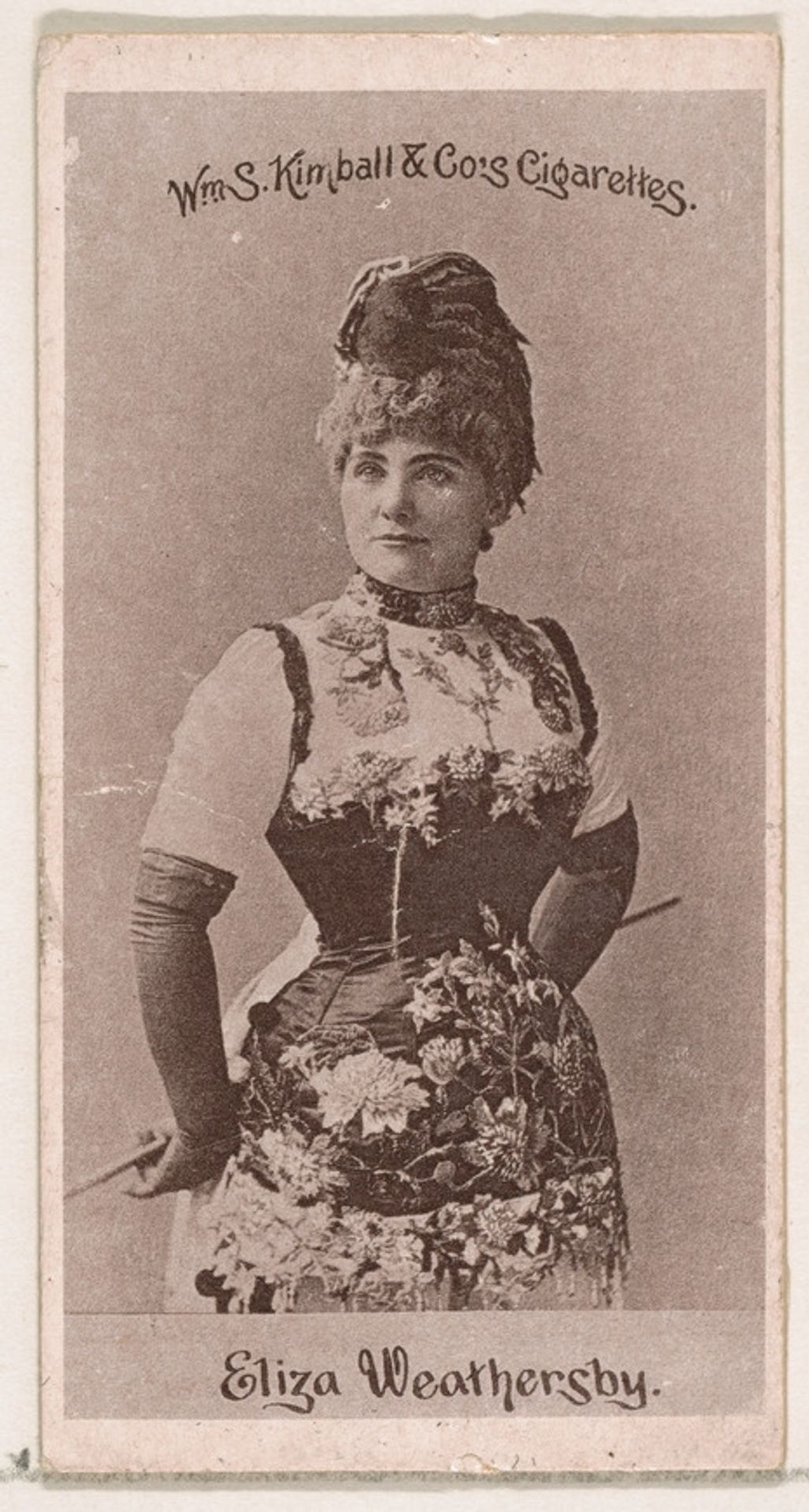 Eliza Weathersby, from the Actresses series (N190) issued by Wm. S. Kimball & Co. by William S. Kimball & Company