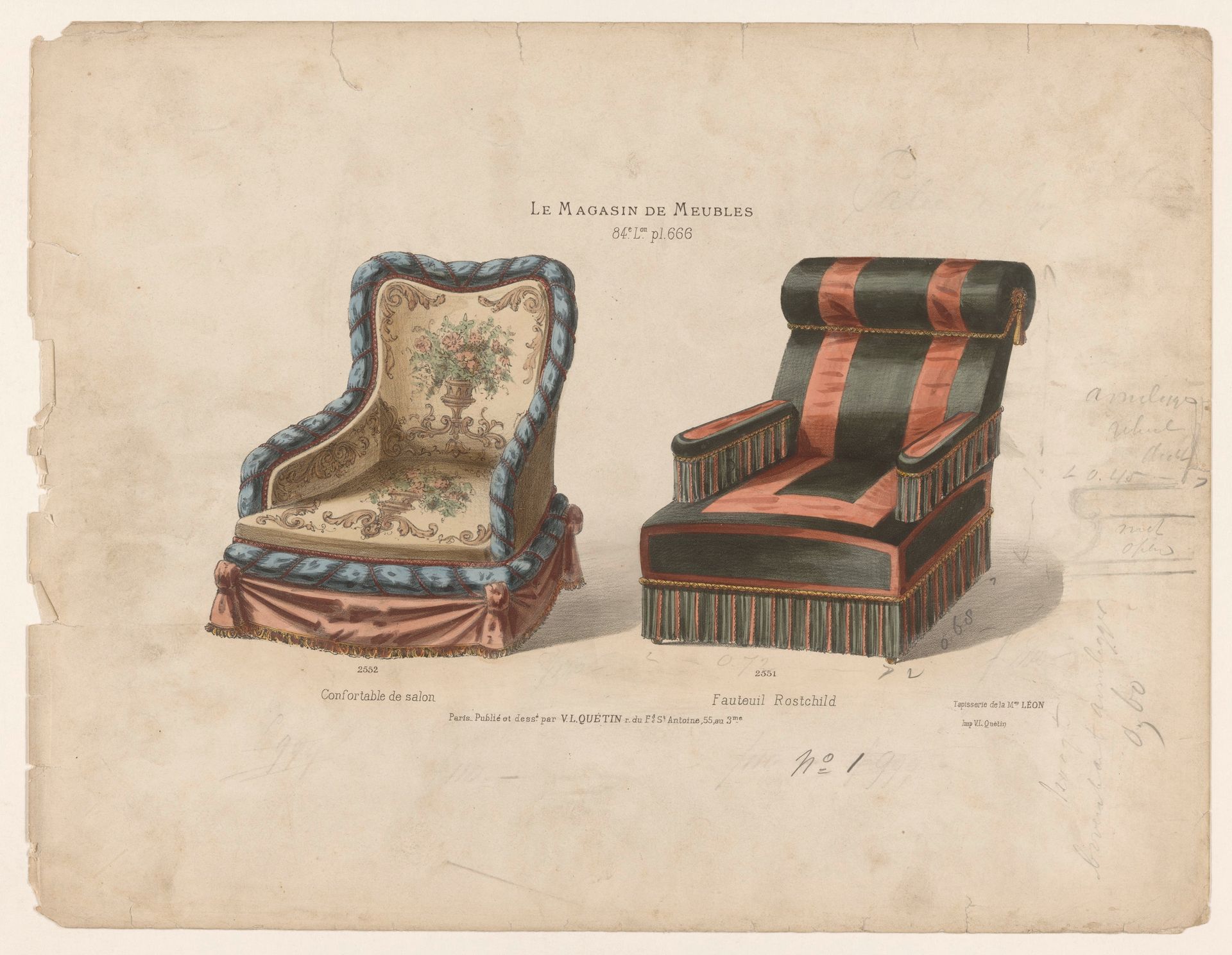 Twee fauteuils by Anonymous