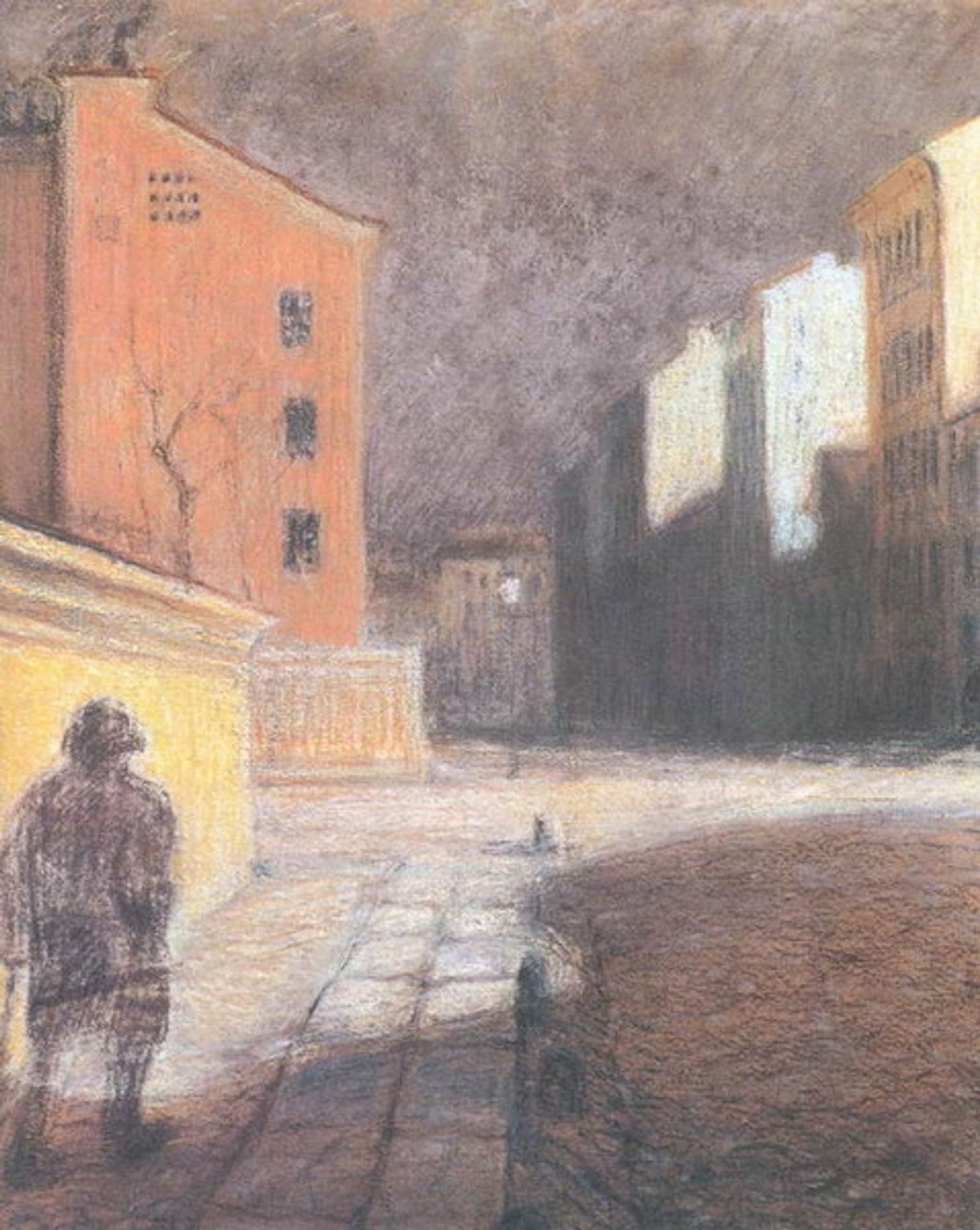 Street in Munich by Mstislav Dobuzhinsky