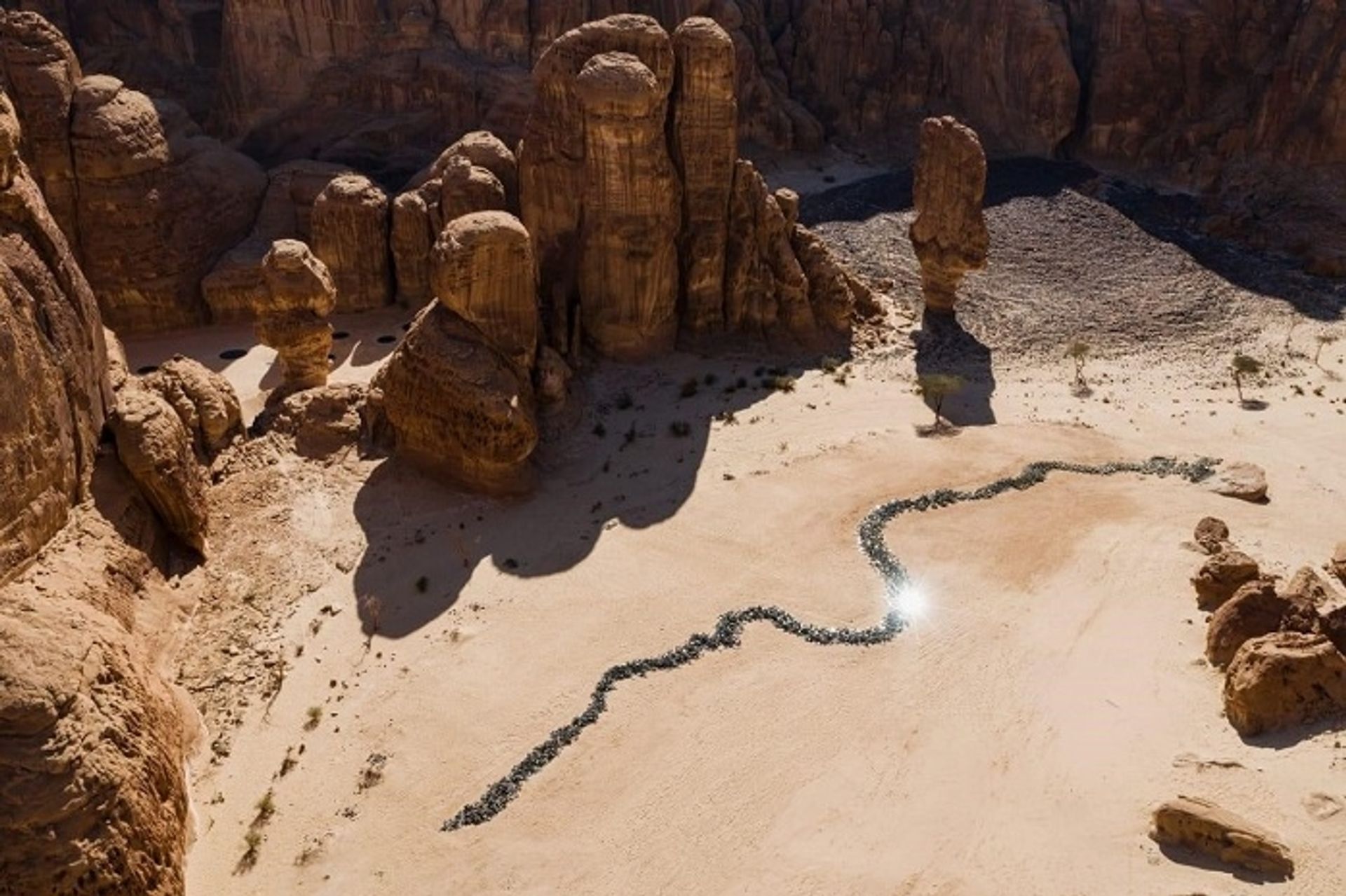 Glimpses of the Past (Installation View at Desert X AlUla) by Zahrah Al-Ghamdi
