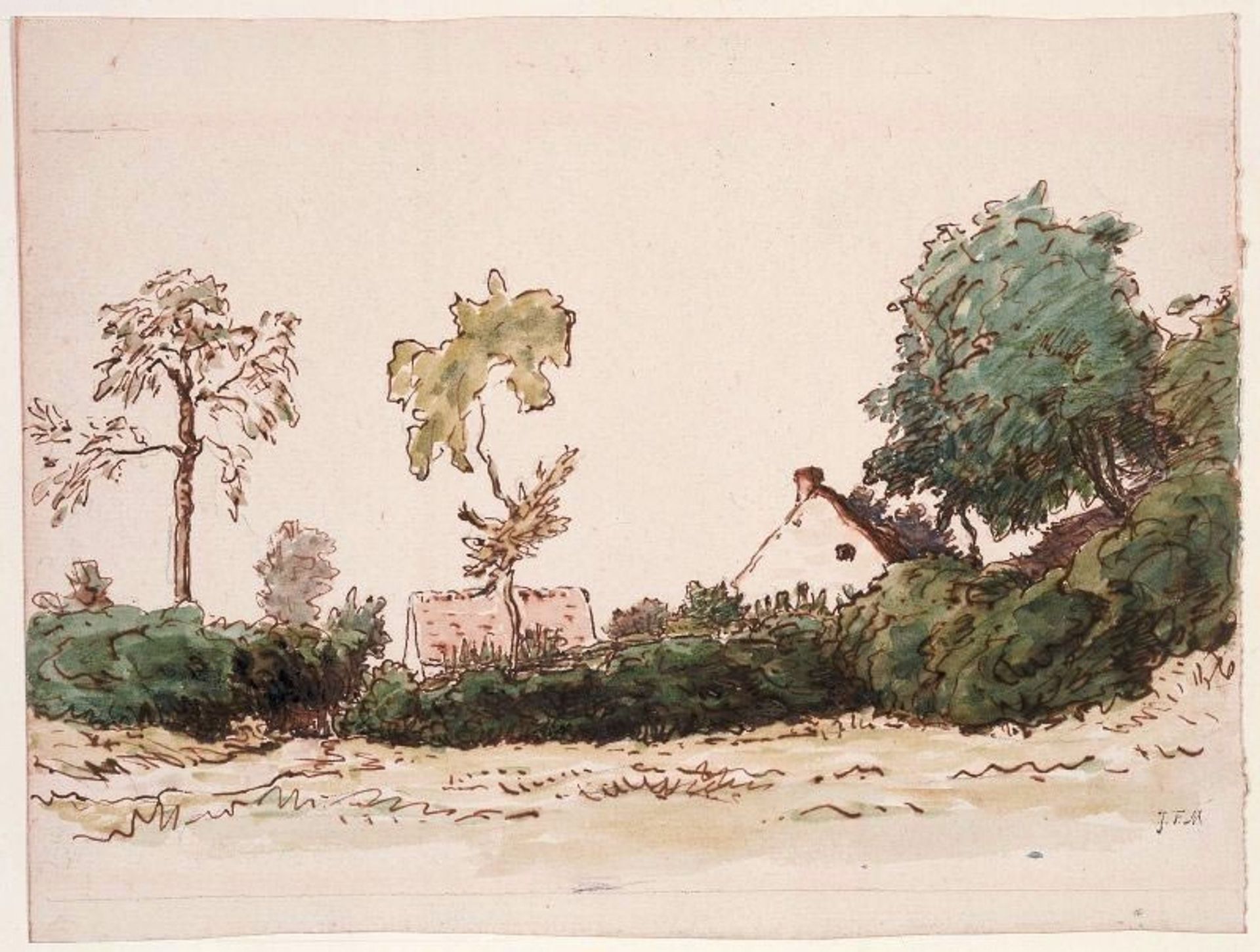 Farm near Vichy by Jean-François Millet