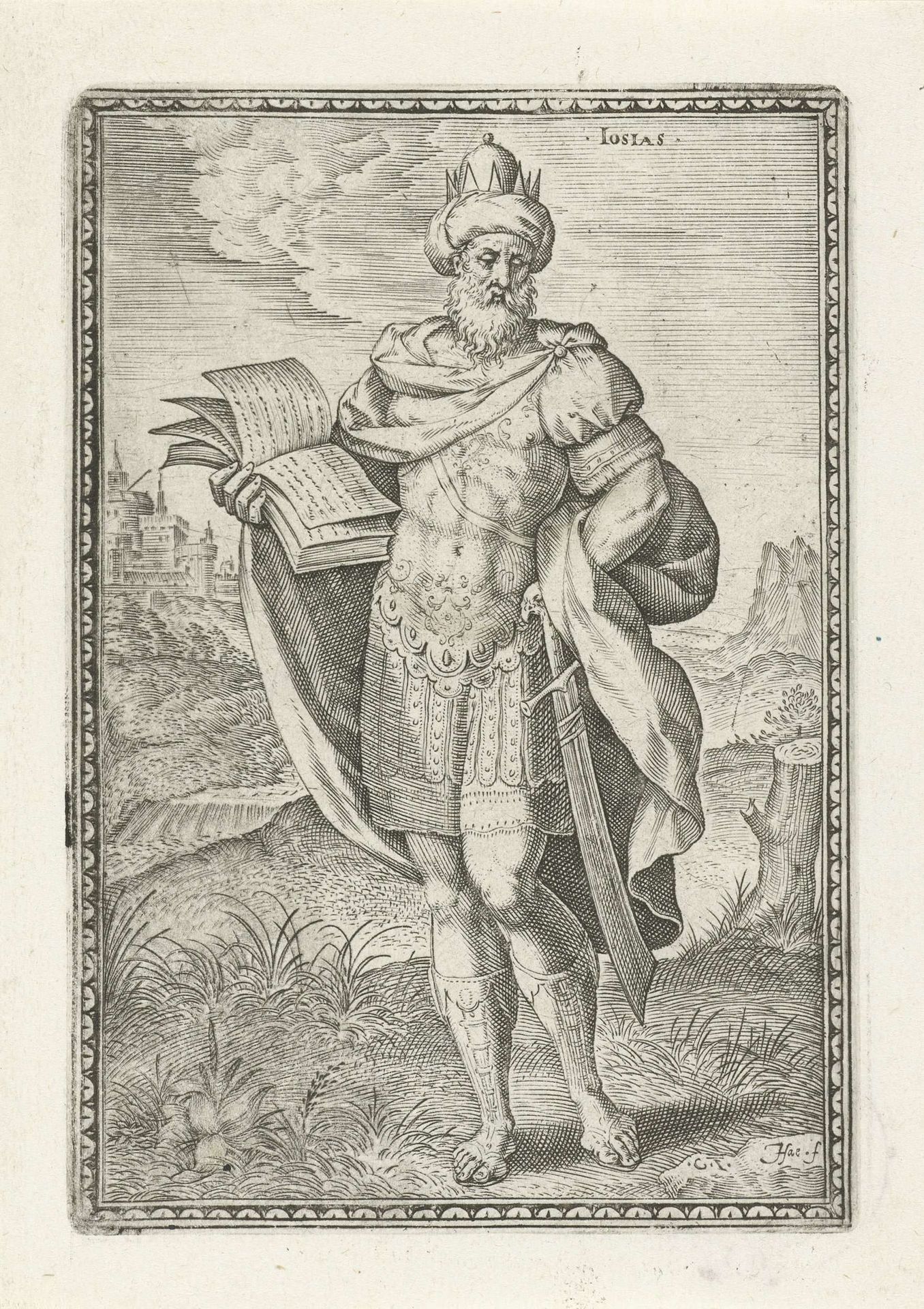 Josia by Johann Sadeler I