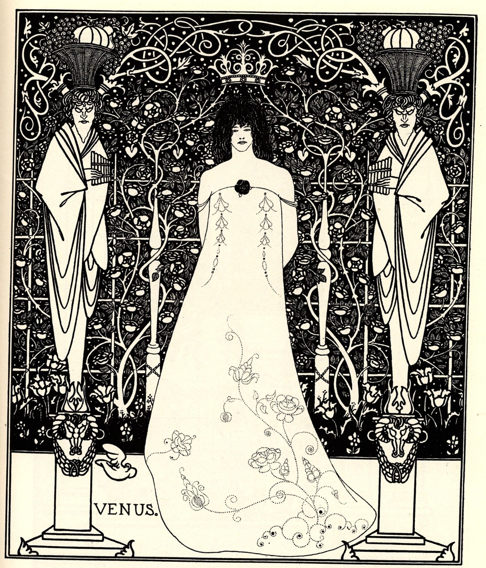 Frontispiece for 'Venus and Tannhauser' by Aubrey Vincent Beardsley