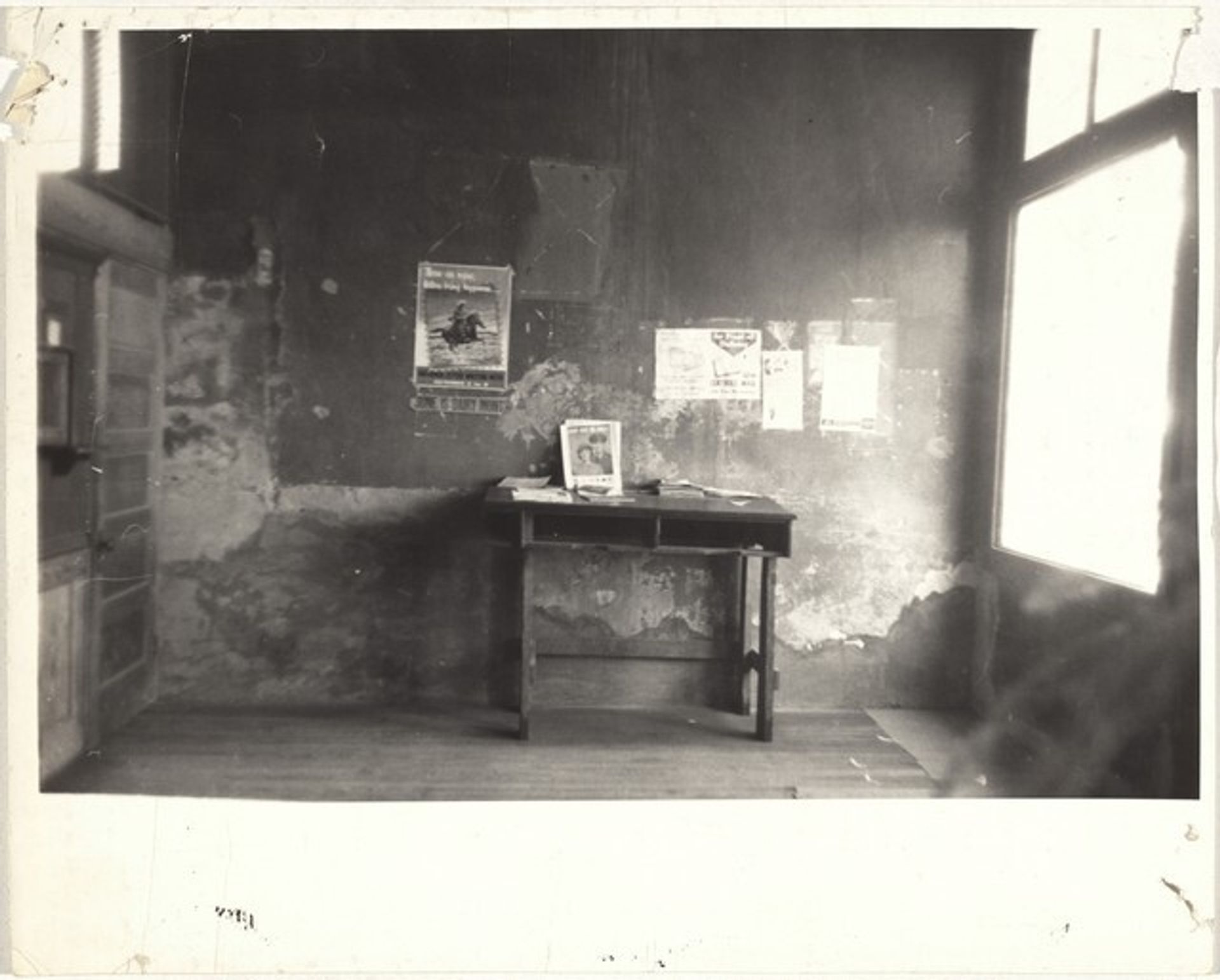 Interior with signs--Paint Rock, Alabama by Robert Frank