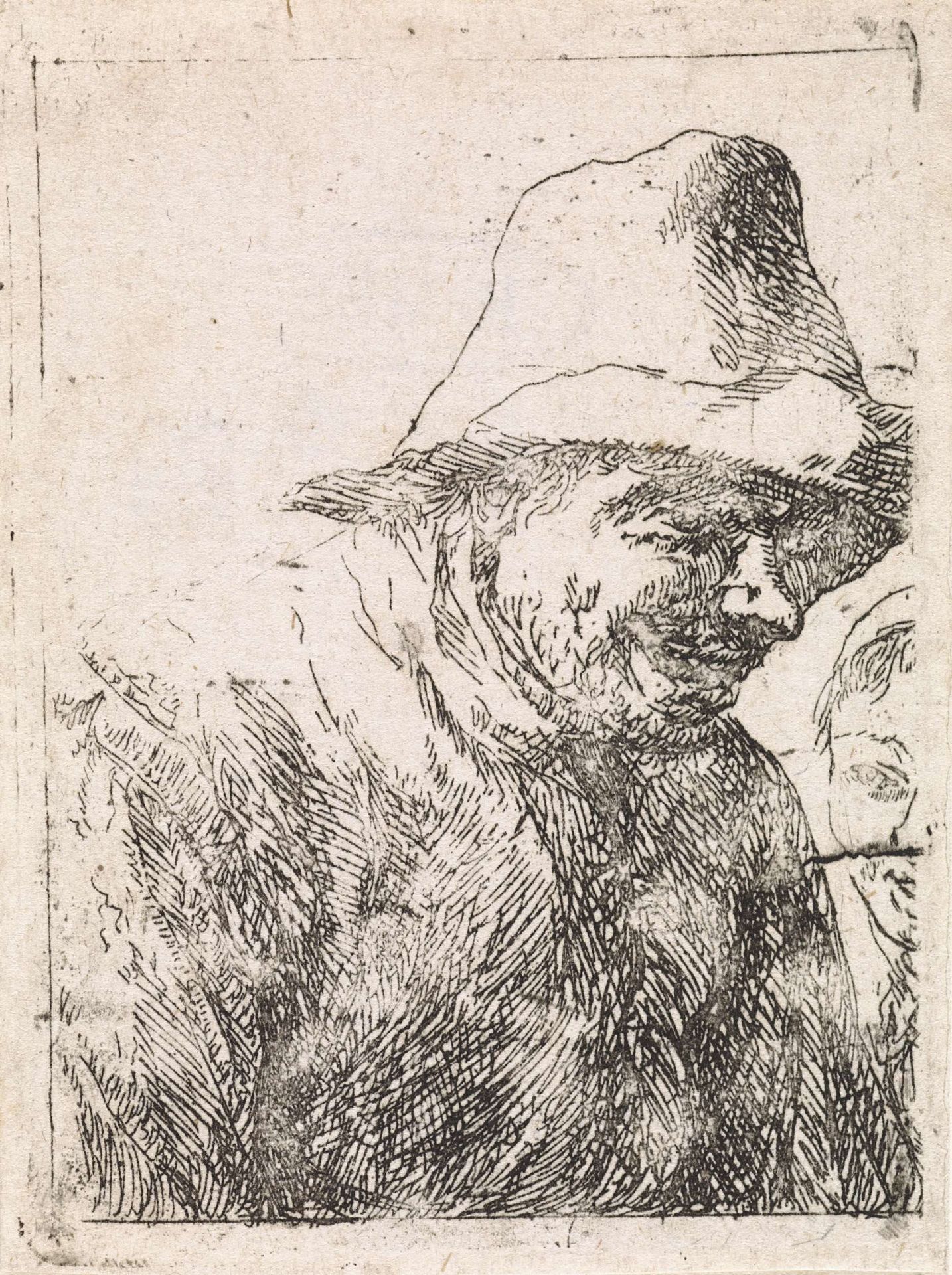 Lachende boer met muts by Thomas Wijck