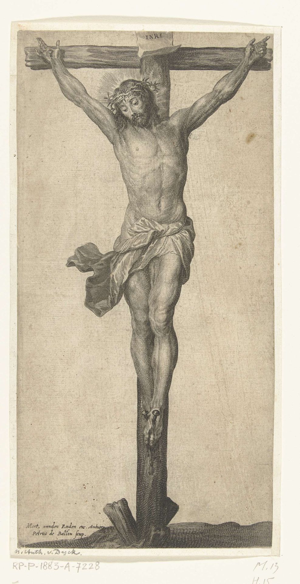 Christus aan het kruis by Pieter de Bailliu