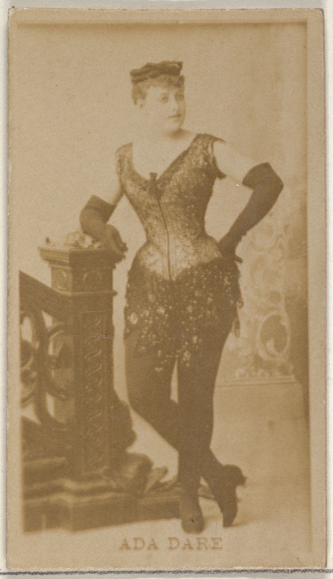 Ada Dare, from the Actors and Actresses series (N45, Type 8) for Virginia Brights Cigarettes by Allen & Ginter