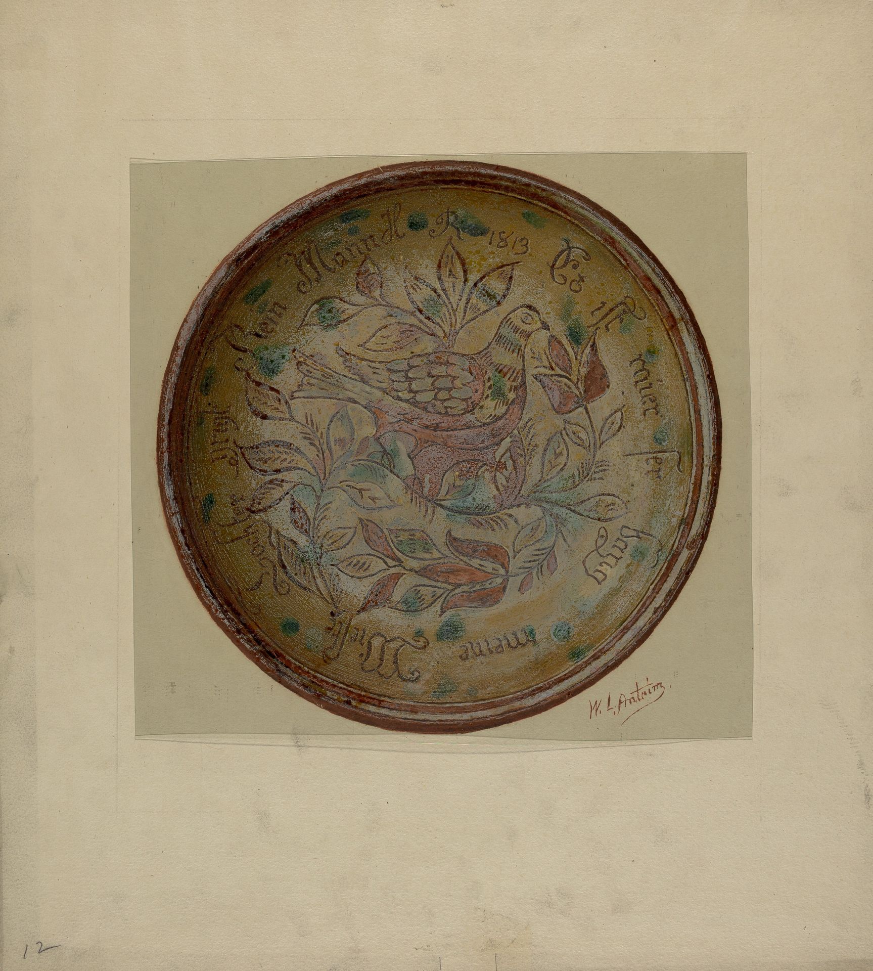 Pa. German Plate by William L. Antrim