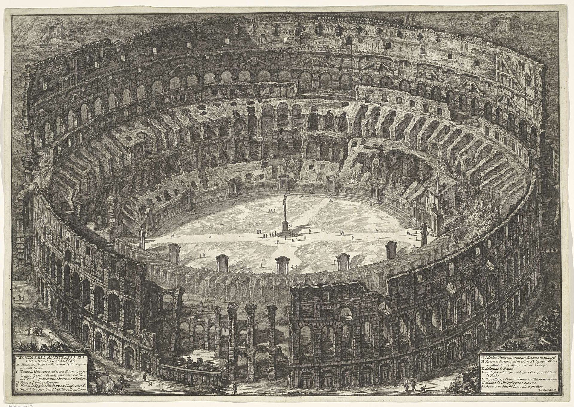 Colosseum te Rome by Giovanni Battista Piranesi
