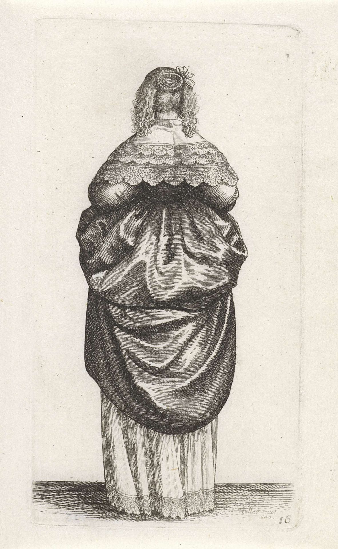 Ornatus Muliebris Anglicanus (The Clothing of English Women) by Wenceslaus Hollar