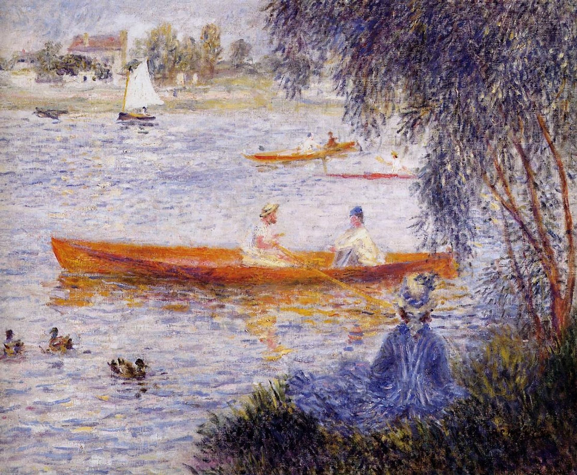 Boating at Argenteuil by Pierre-Auguste Renoir