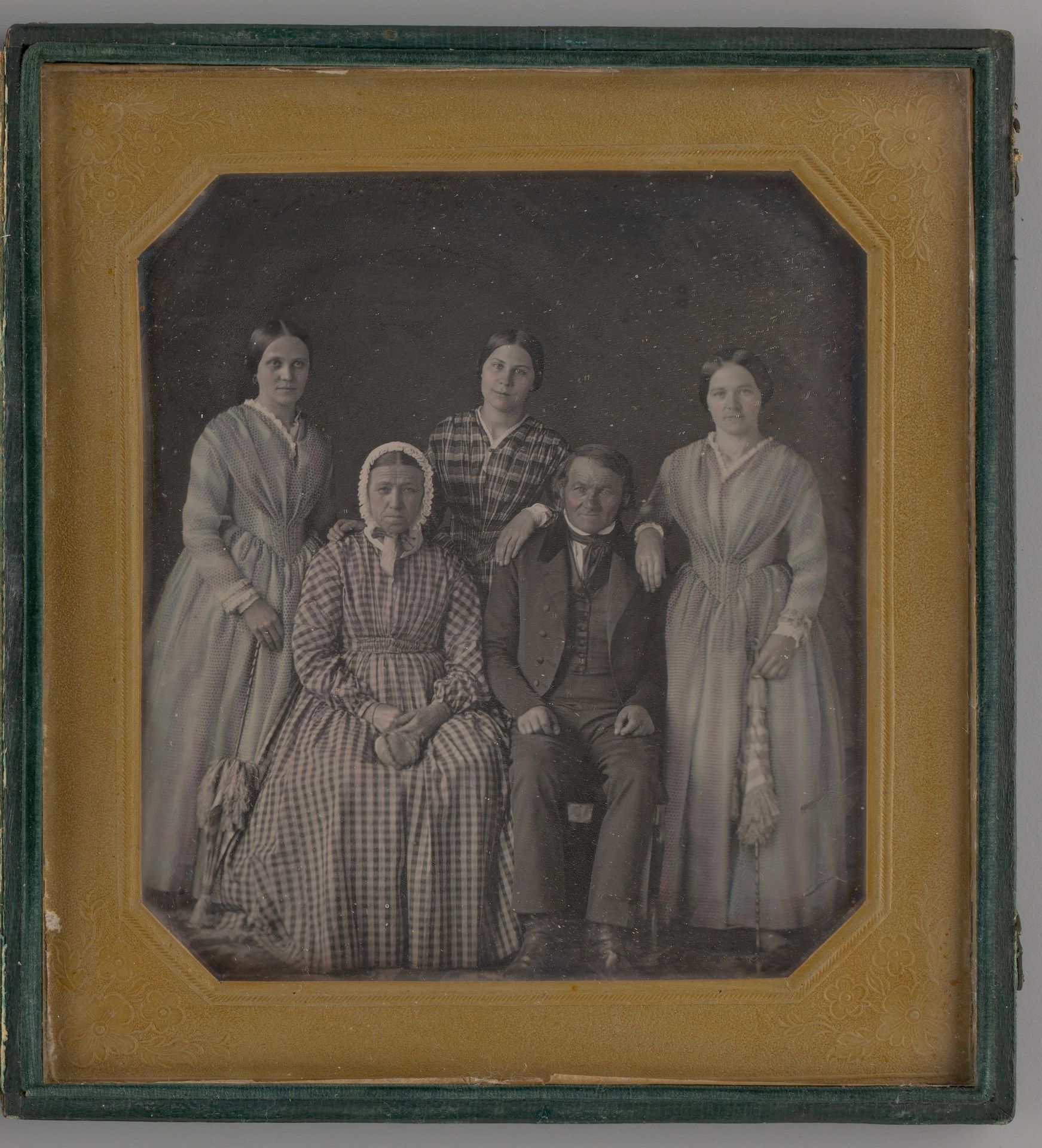 Untitled (Portrait of David and Christianna Palmer with daughters Sophia Magdalena, Christianna, and Regina A. Frederick) by William Langenheim