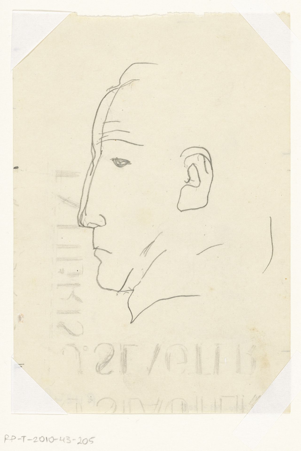 Kop en profil by Leo Gestel