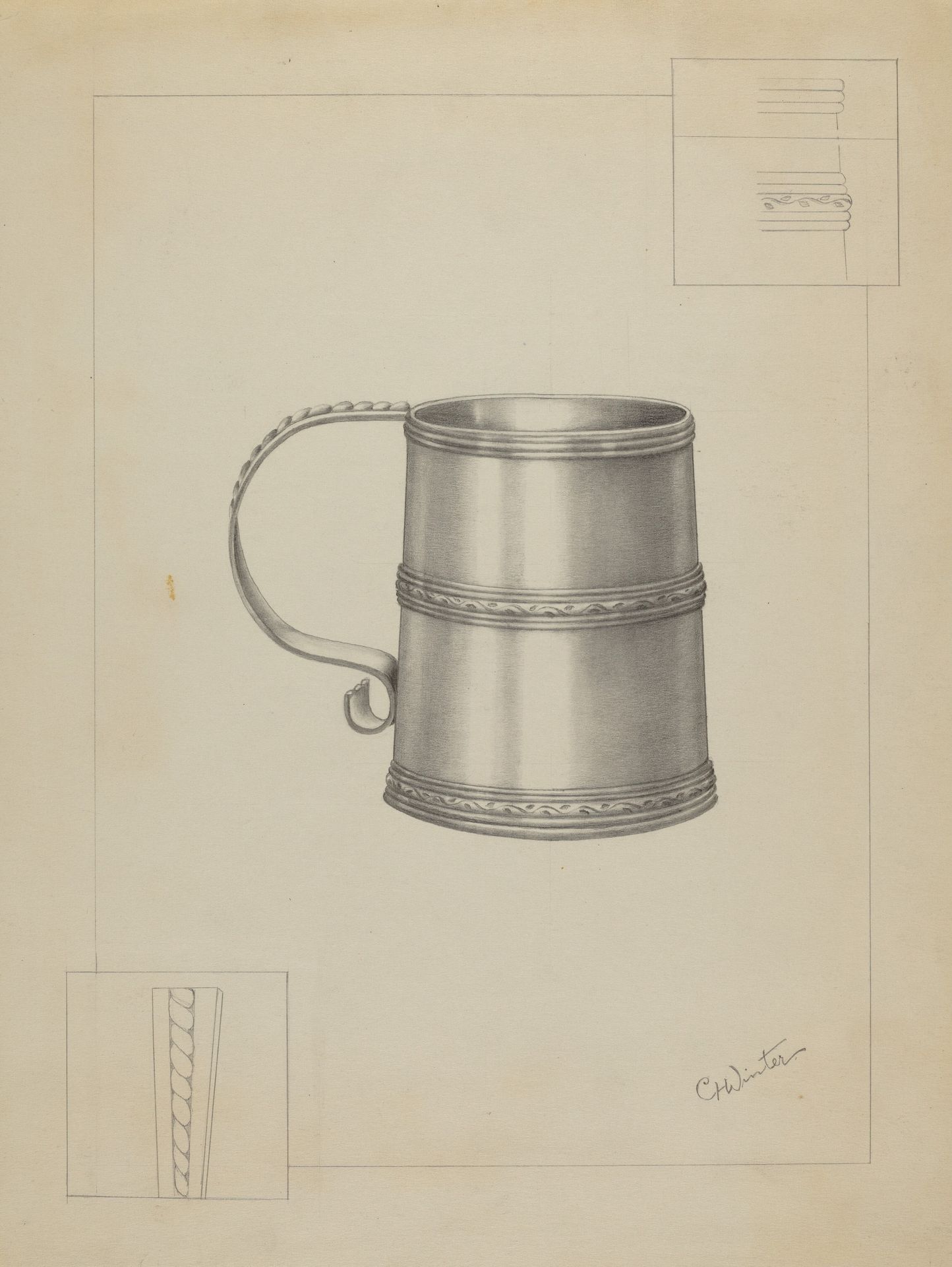 Silver Mug by Charlotte Winter