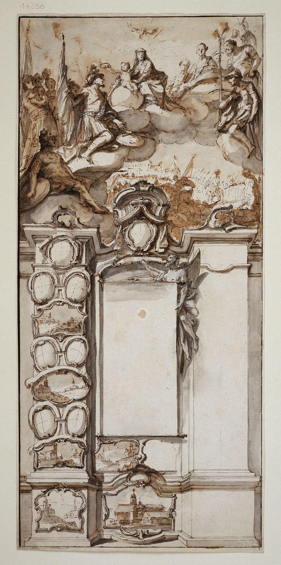 Entwurf für einen Kalender für das Stift St. Moritz in Augsburg by Matthäus Günther
