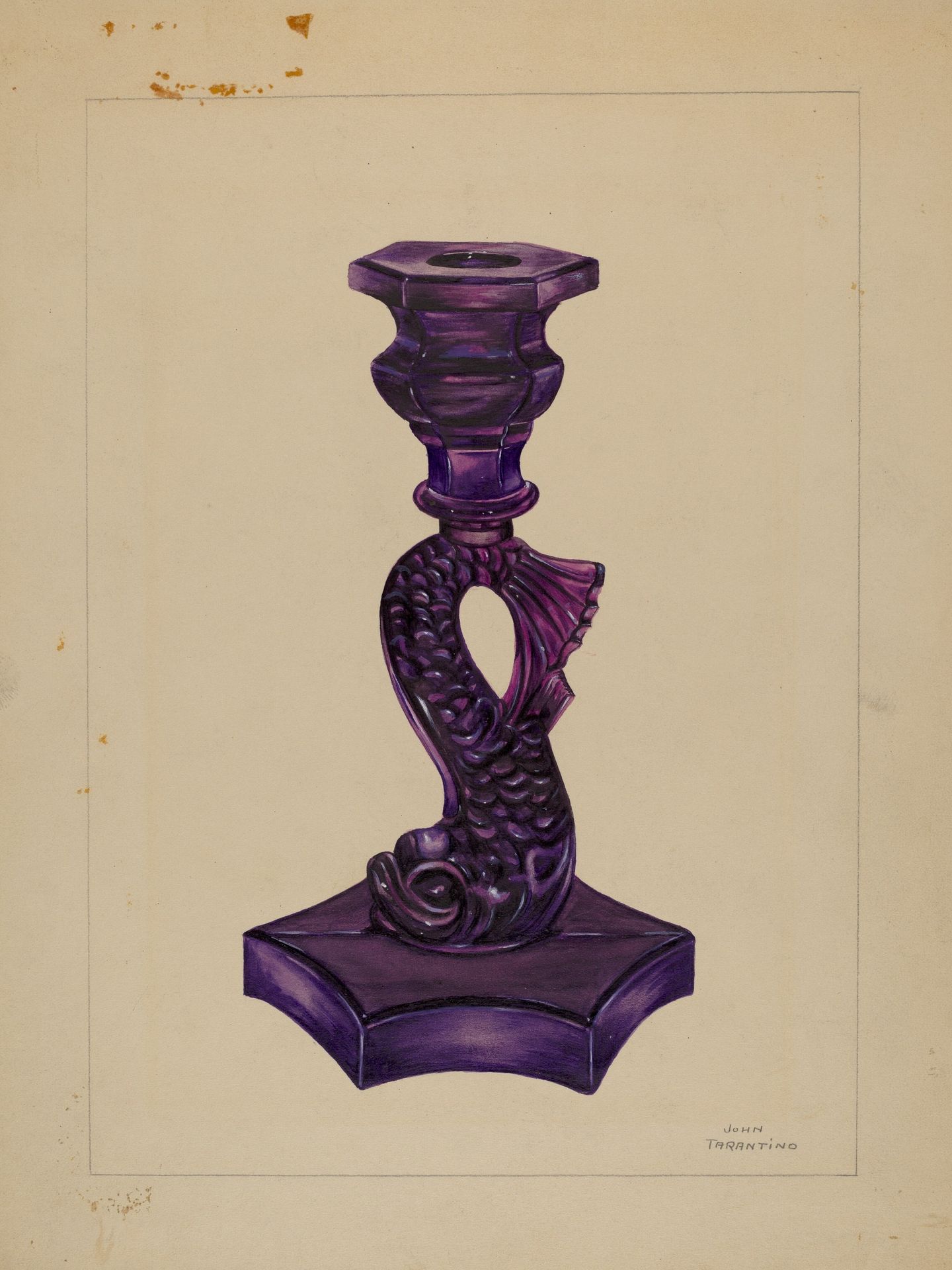 Dolphin Candlestick by John Tarantino